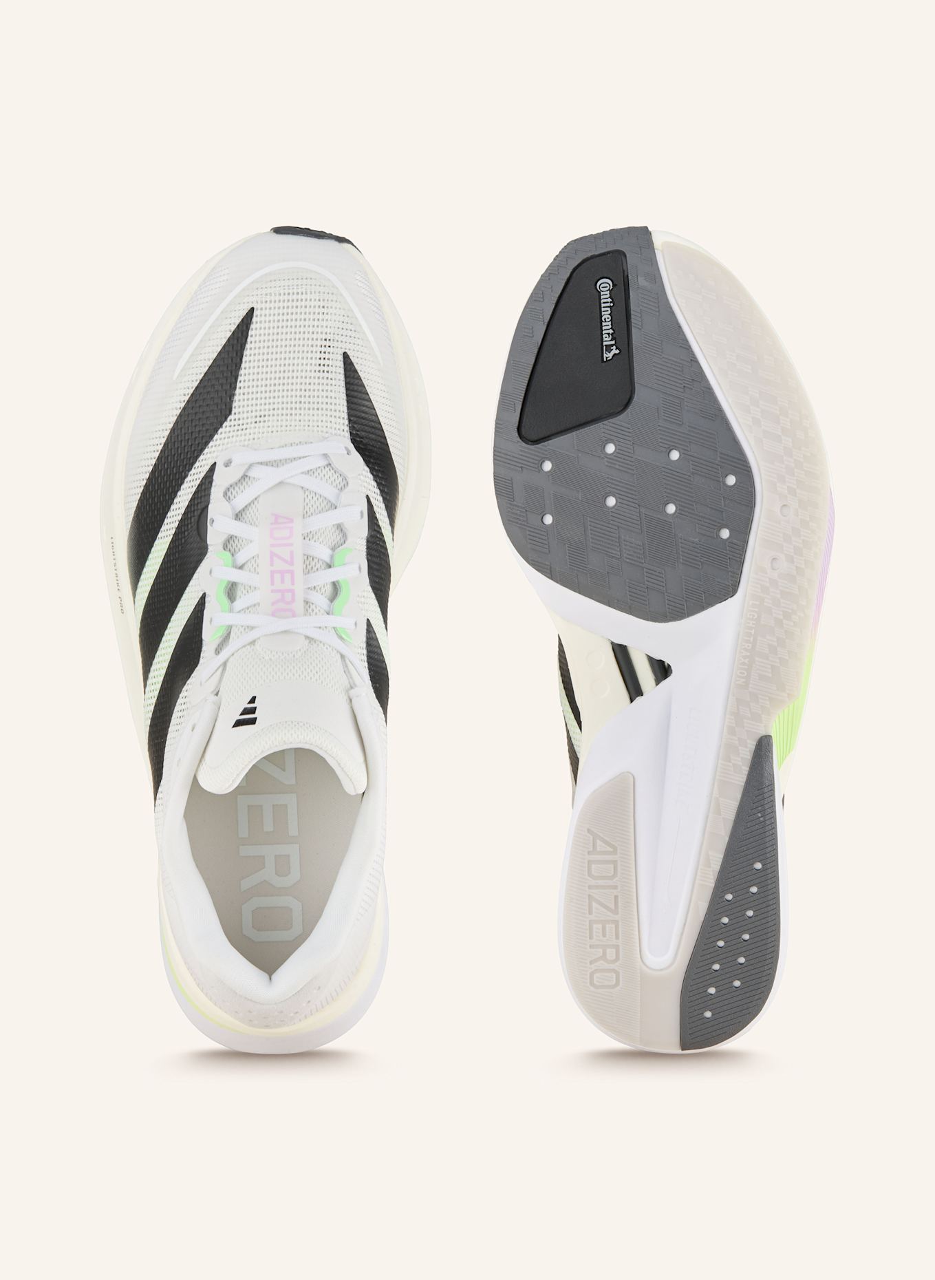 adidas Adizero Boston 13 EQT Schuh: ECRU/ SCHWARZ