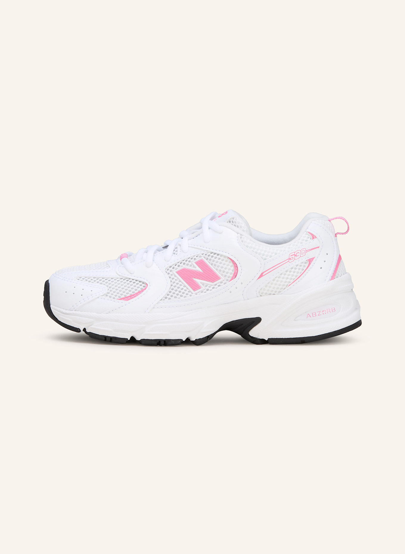 new balance Sneaker 530: WEISS/ ROSA