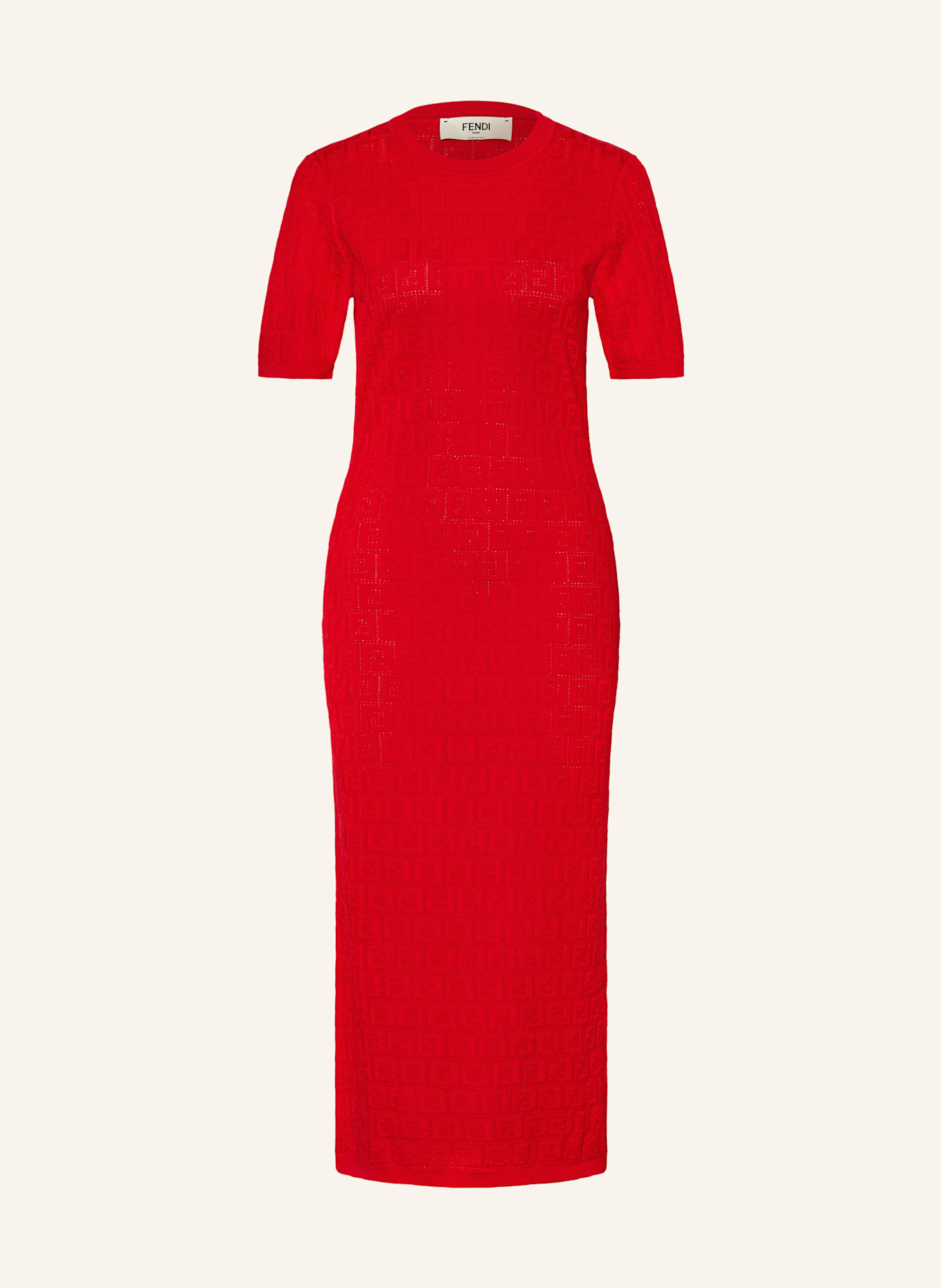 FENDI Knit dress in red