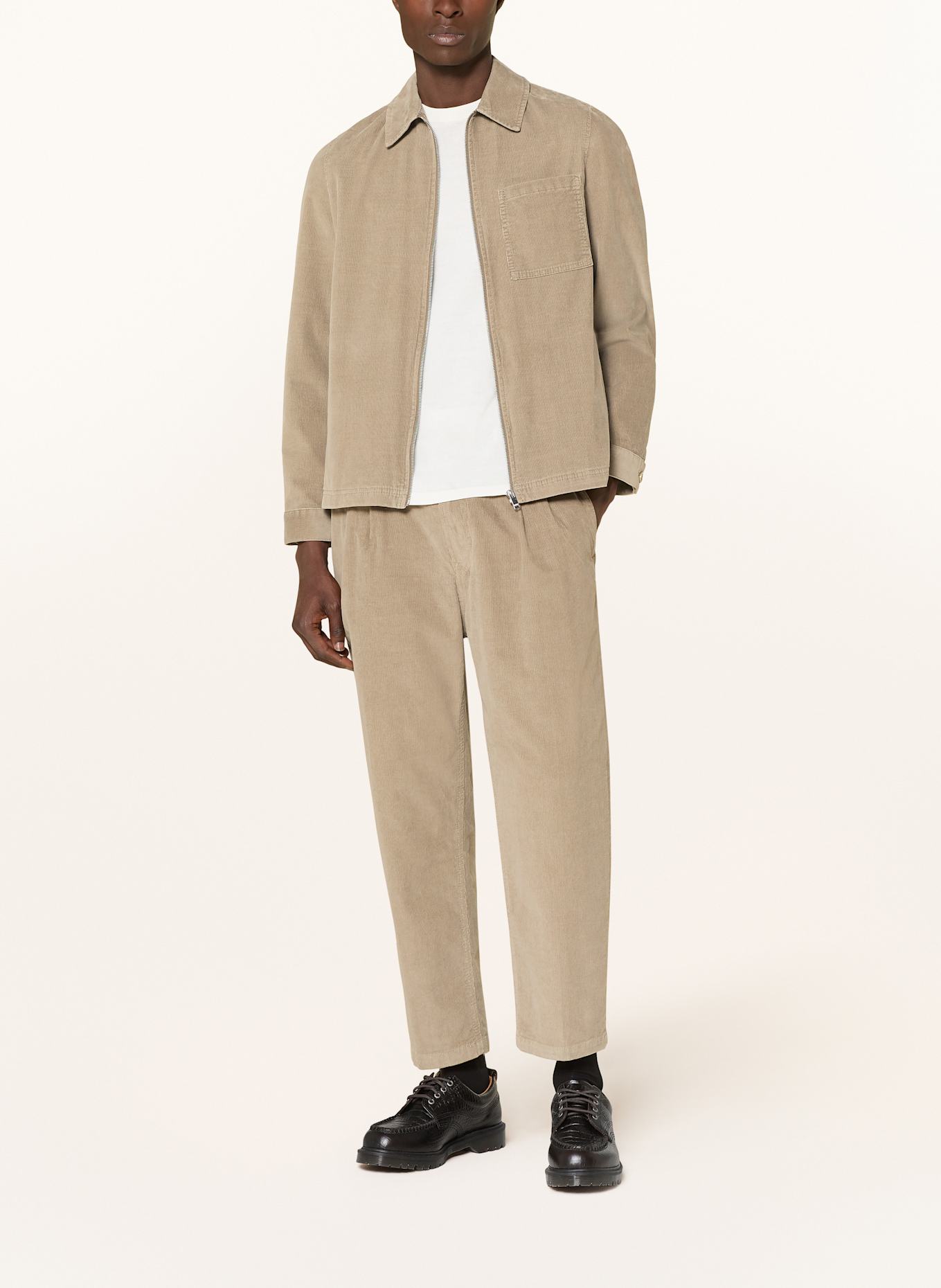 DRYKORN Cordchino KARYKO Relaxed Fit mit verkürztem Bein: BRAUN