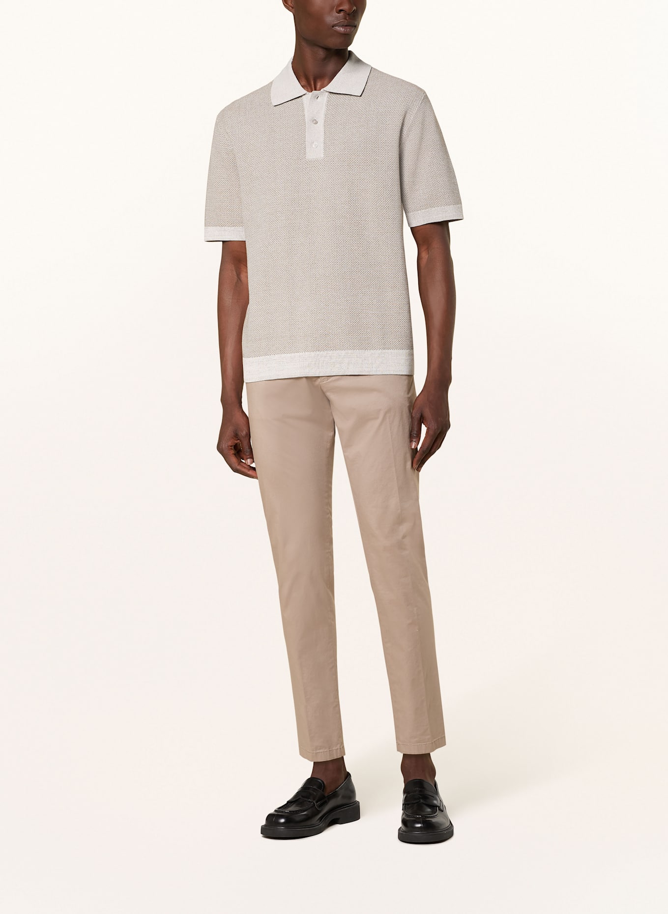 DRYKORN Strick-Poloshirt TAMIAN Relaxed Fit: BRAUN