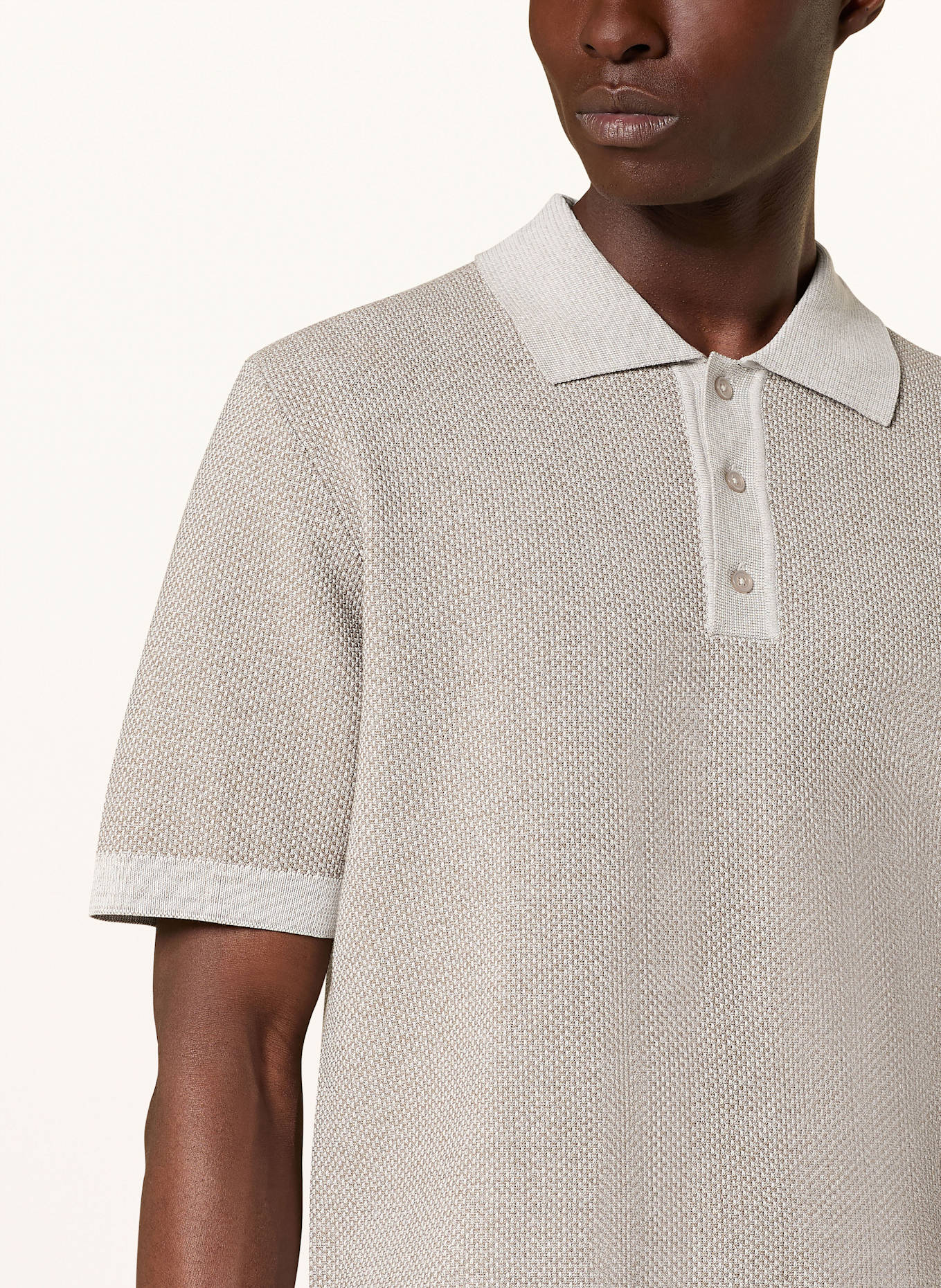 DRYKORN Strick-Poloshirt TAMIAN Relaxed Fit: BRAUN
