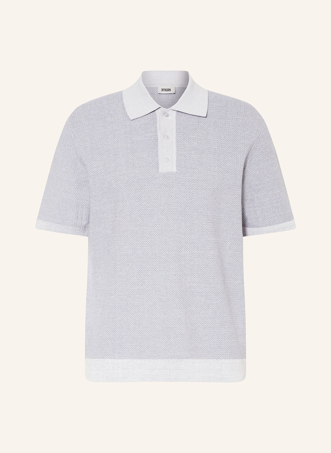 DRYKORN Strick-Poloshirt TAMIAN Relaxed Fit: BLAUGRAU