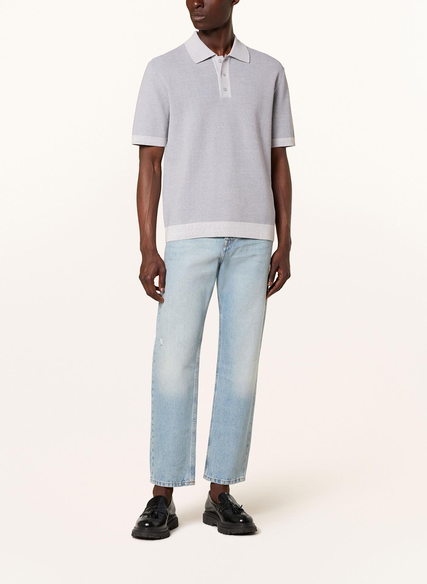 DRYKORN Strick-Poloshirt TAMIAN Relaxed Fit: BLAUGRAU