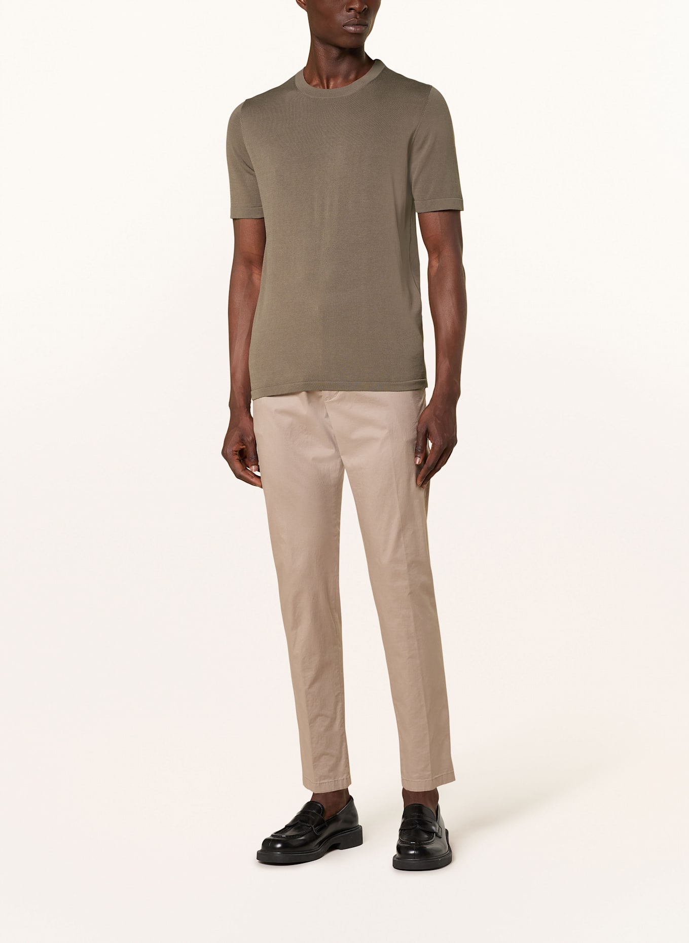 DRYKORN Strickshirt VALENTIN: KHAKI