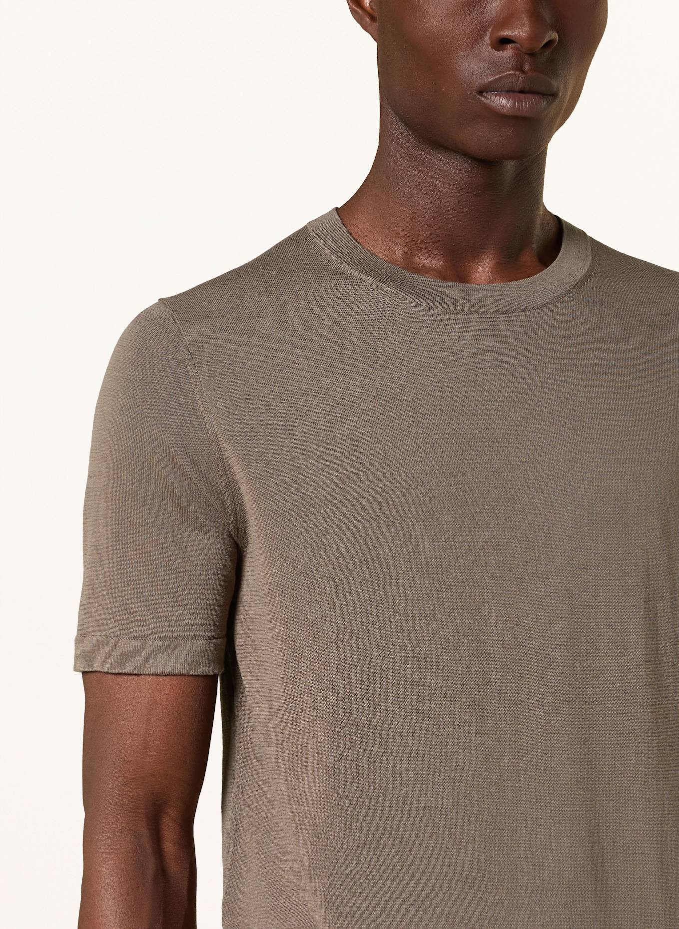 DRYKORN Strickshirt VALENTIN: KHAKI