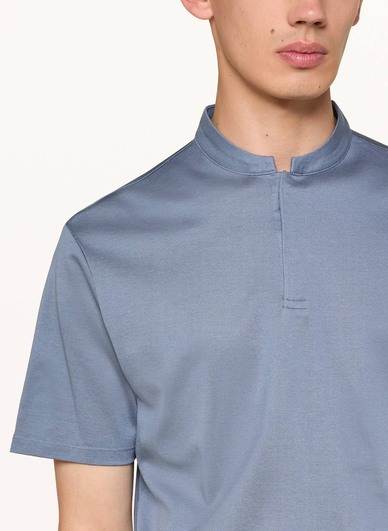 DRYKORN Jersey polo jumper shirt LOUIS: GRAY