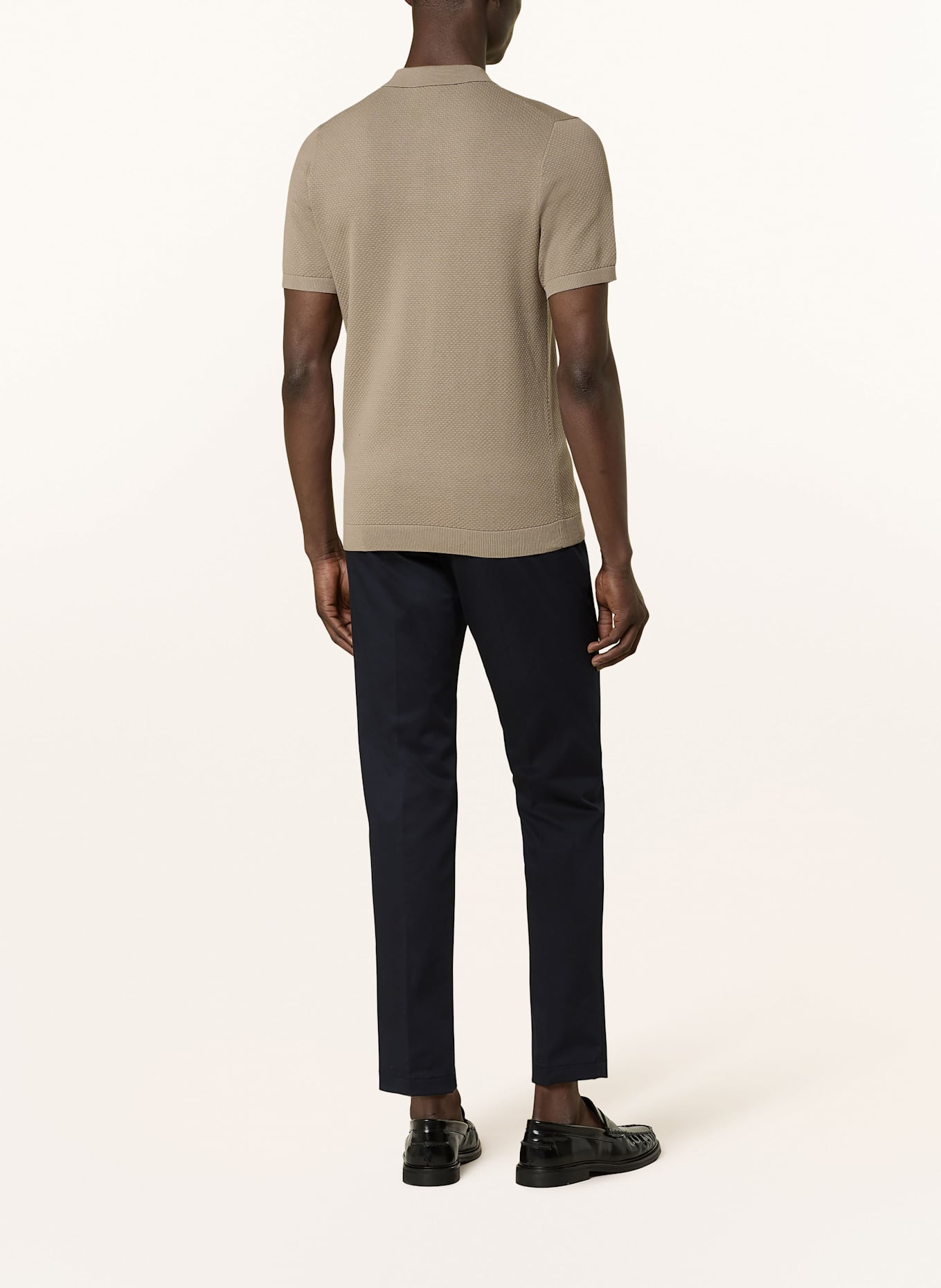 DRYKORN Strick-Poloshirt TRITON Regular Fit: DUNKELBRAUN