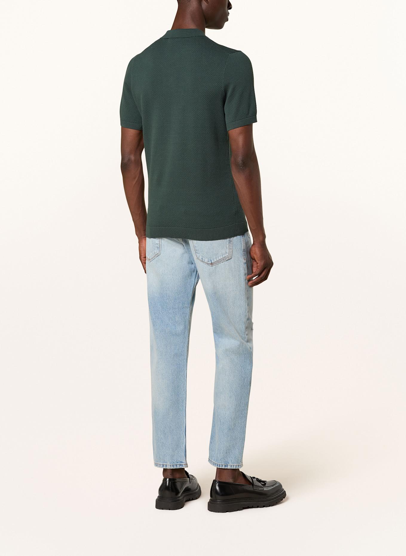 DRYKORN Strick-Poloshirt TRITON Regular Fit: DUNKELGRÜN