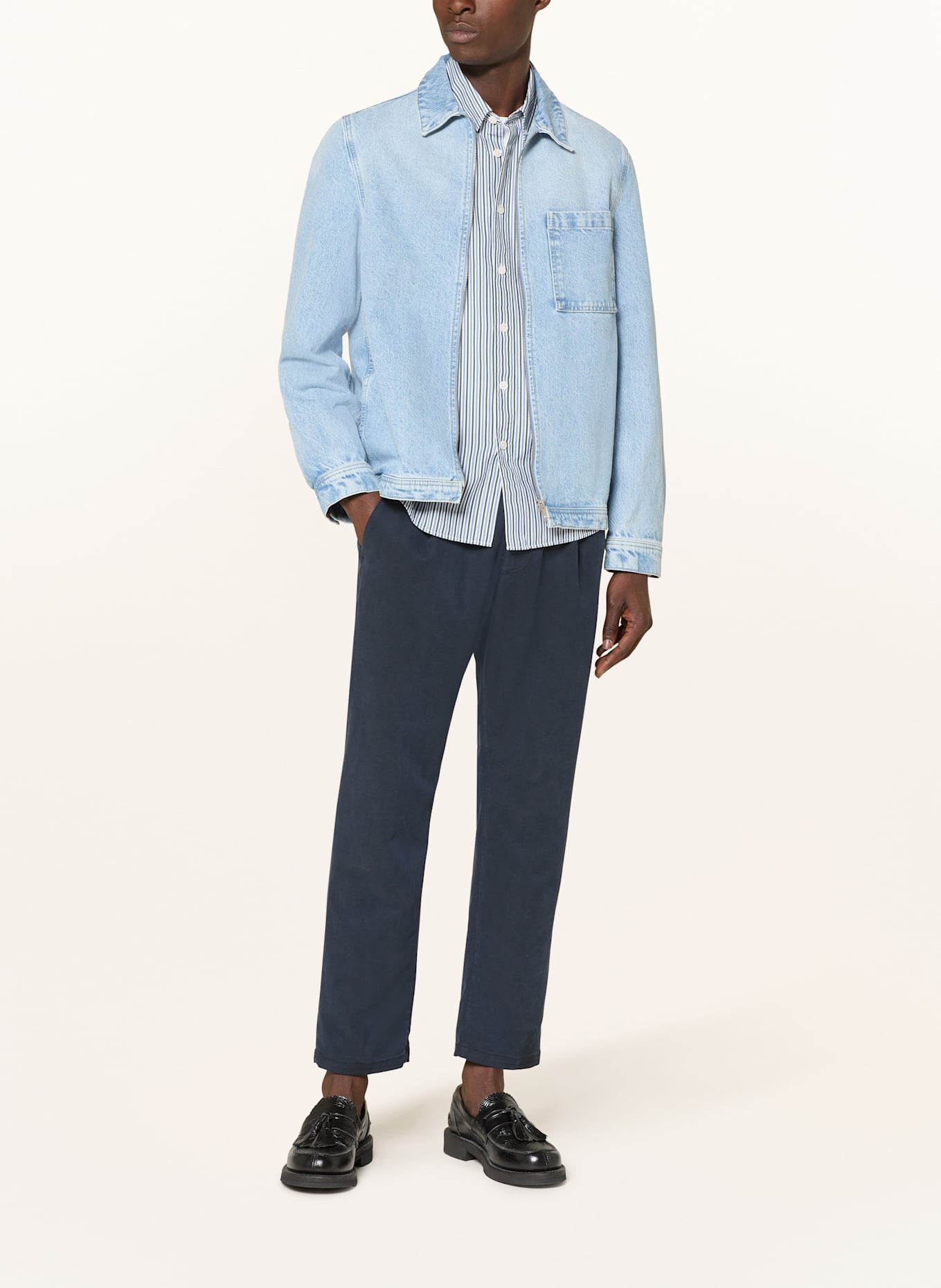 DRYKORN Jeans-Overjacket NIKANO: HELLBLAU