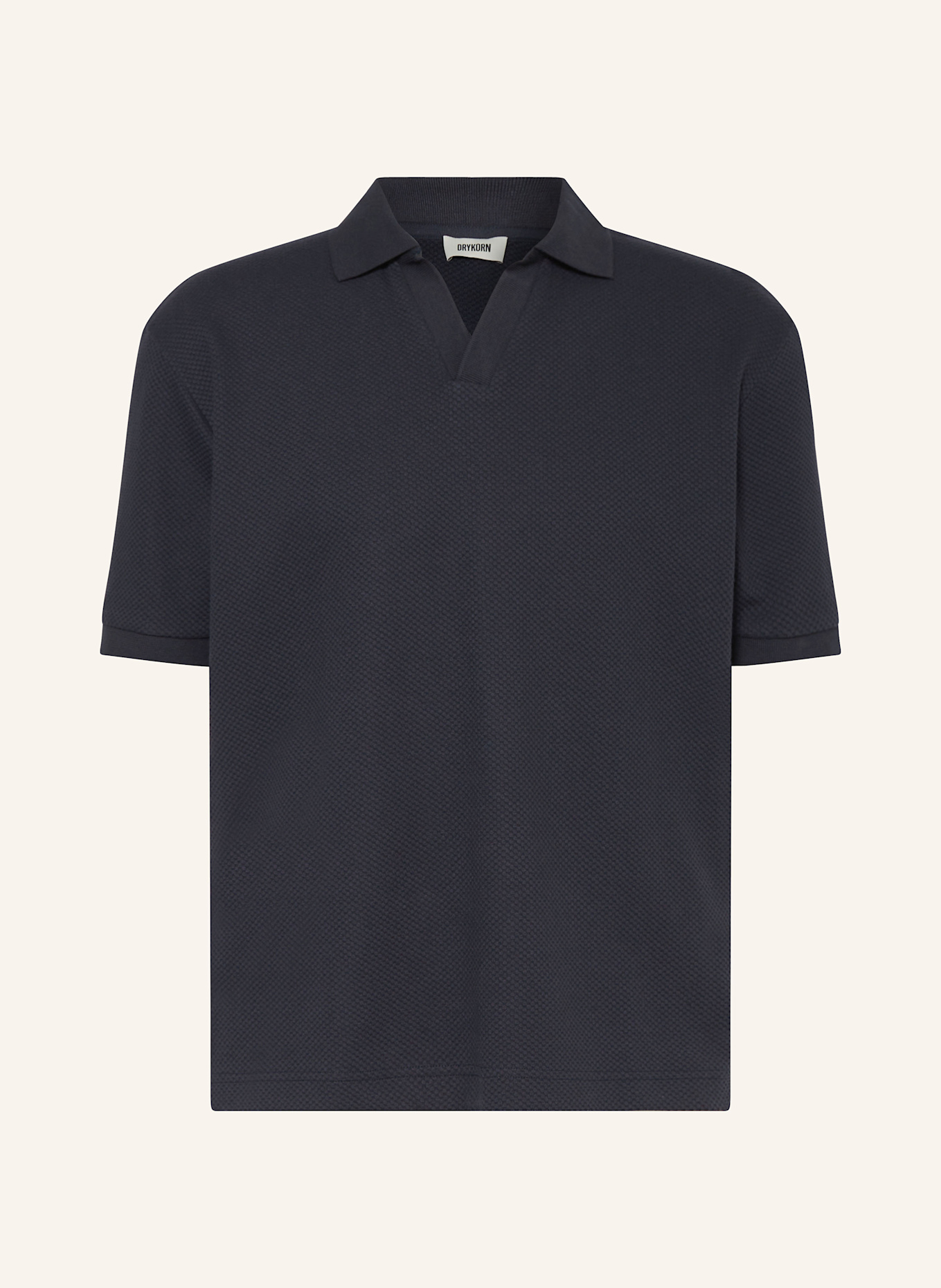 DRYKORN Piqué-Poloshirt ACAYO Relaxed Fit: DUNKELBLAU