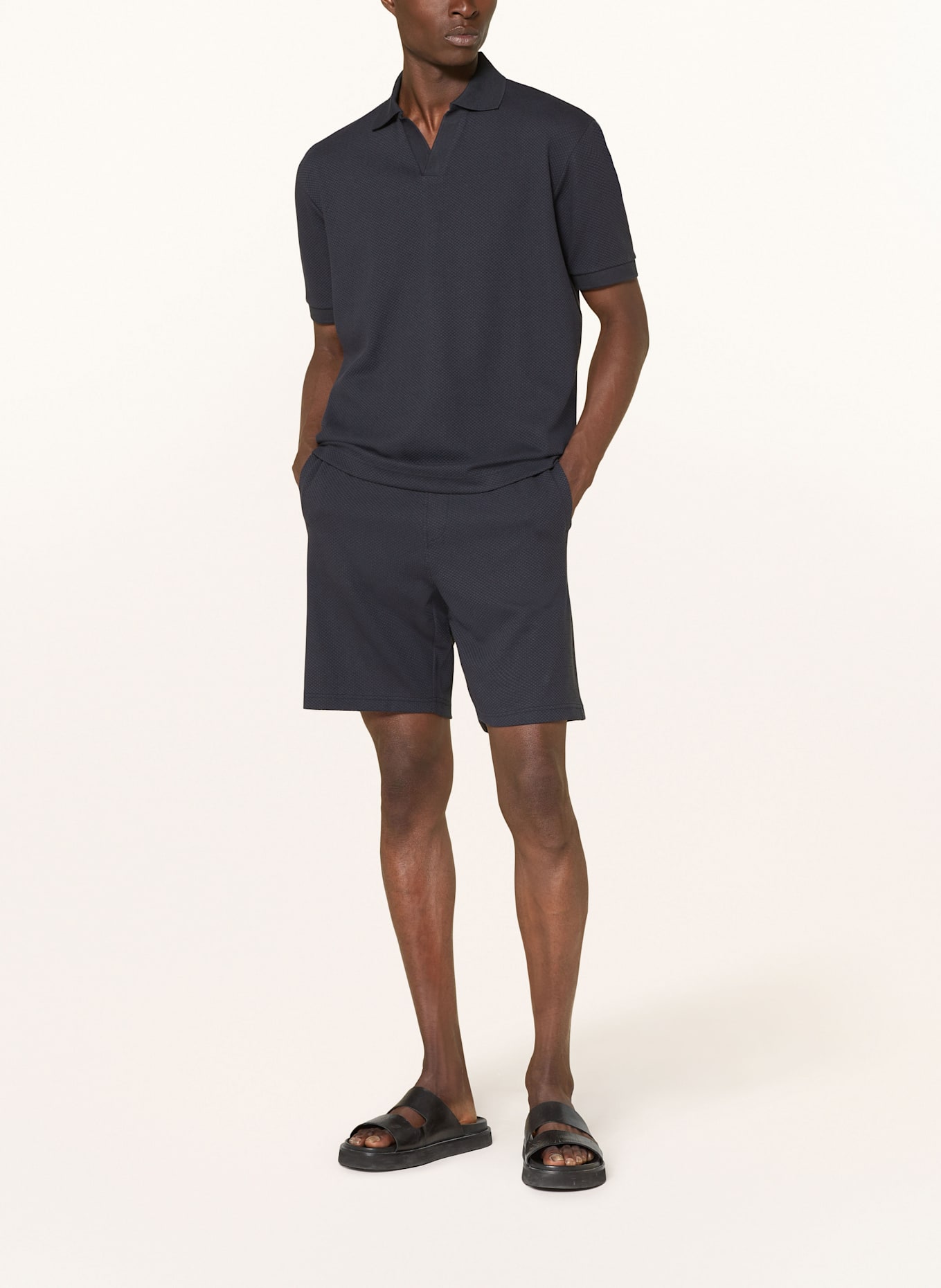 DRYKORN Piqué-Poloshirt ACAYO Relaxed Fit: DUNKELBLAU