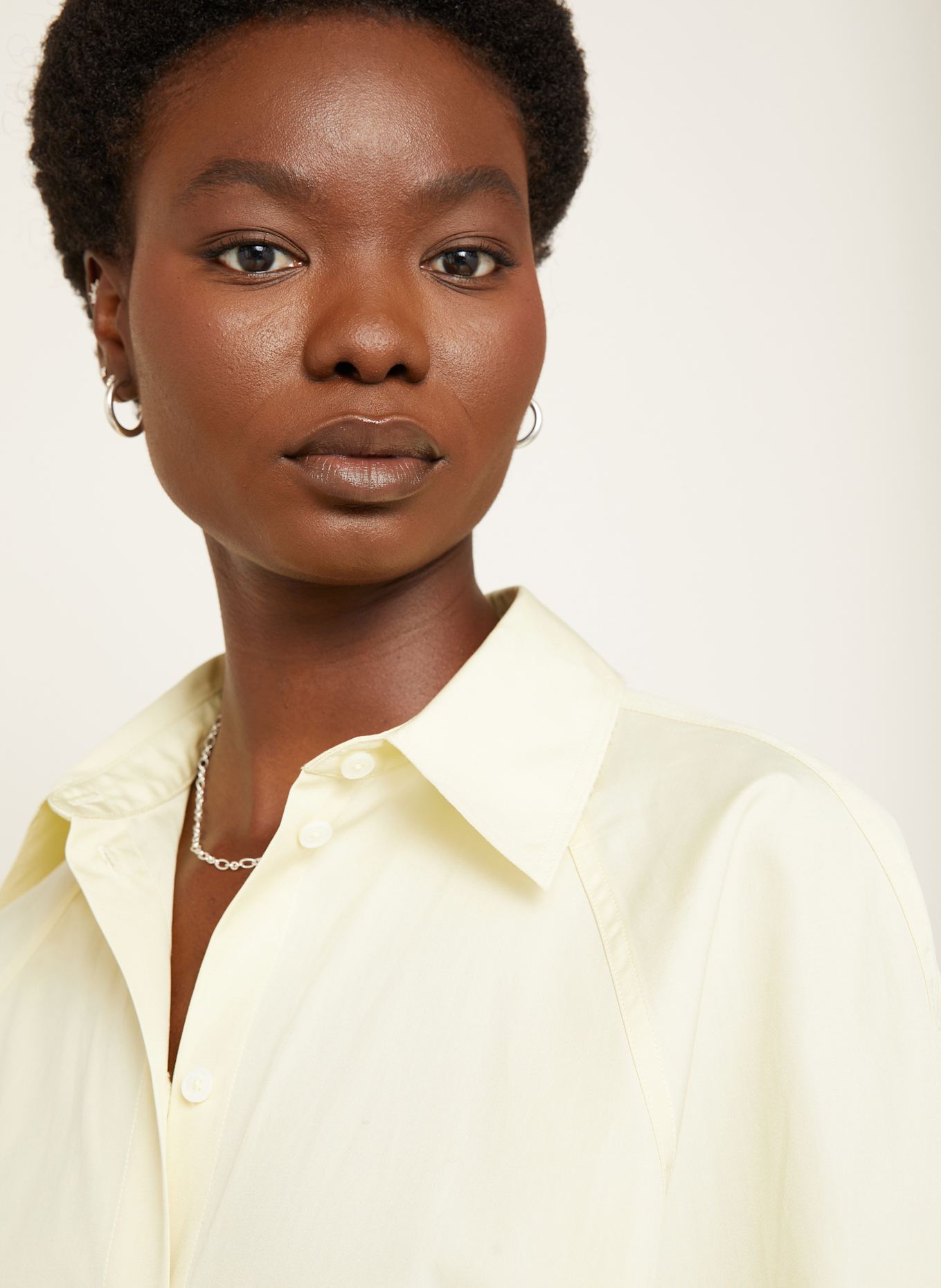 TOTEME Oversized-Hemdbluse: HELLGELB