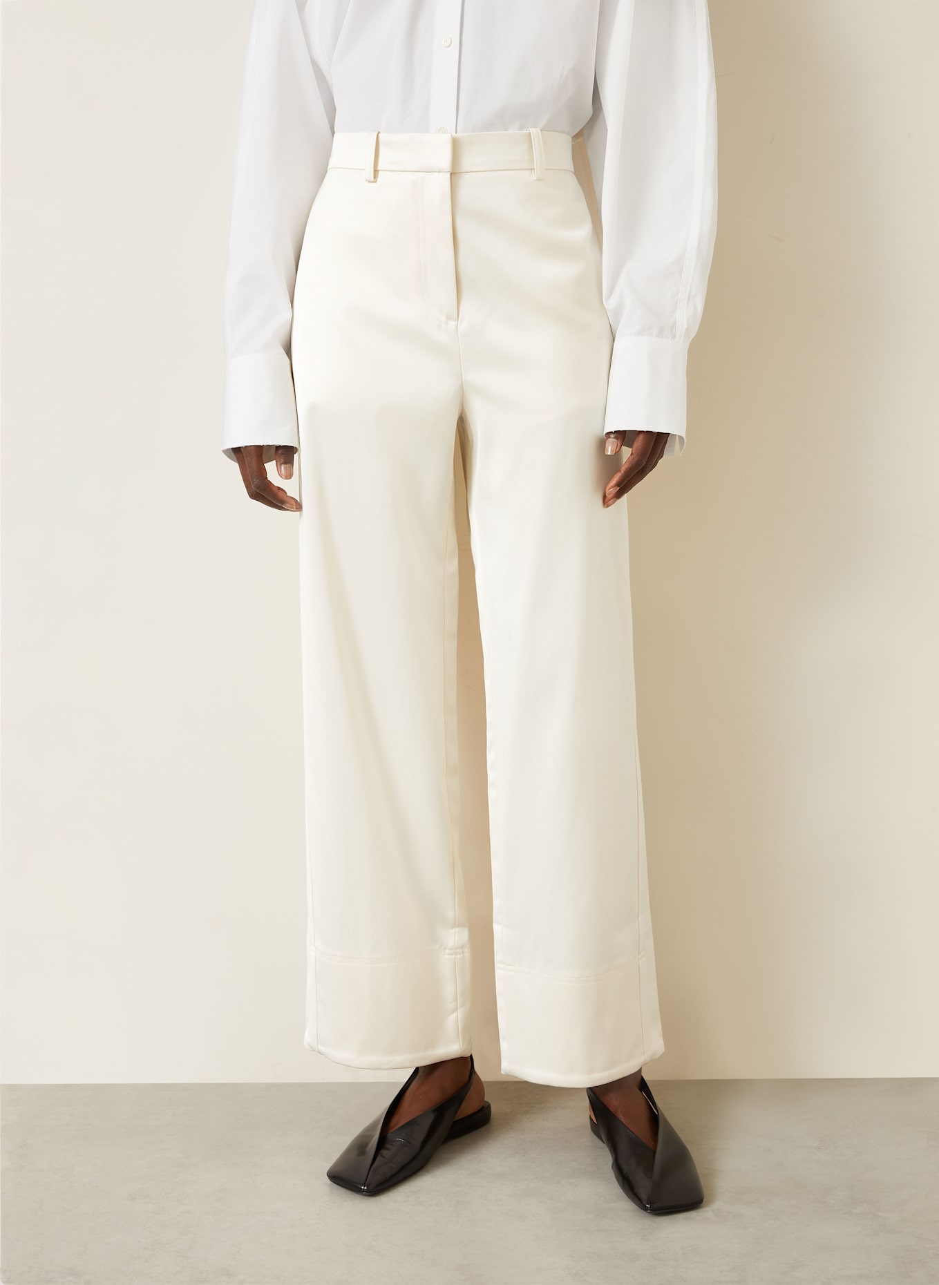 TOTEME Marlenehose: ECRU