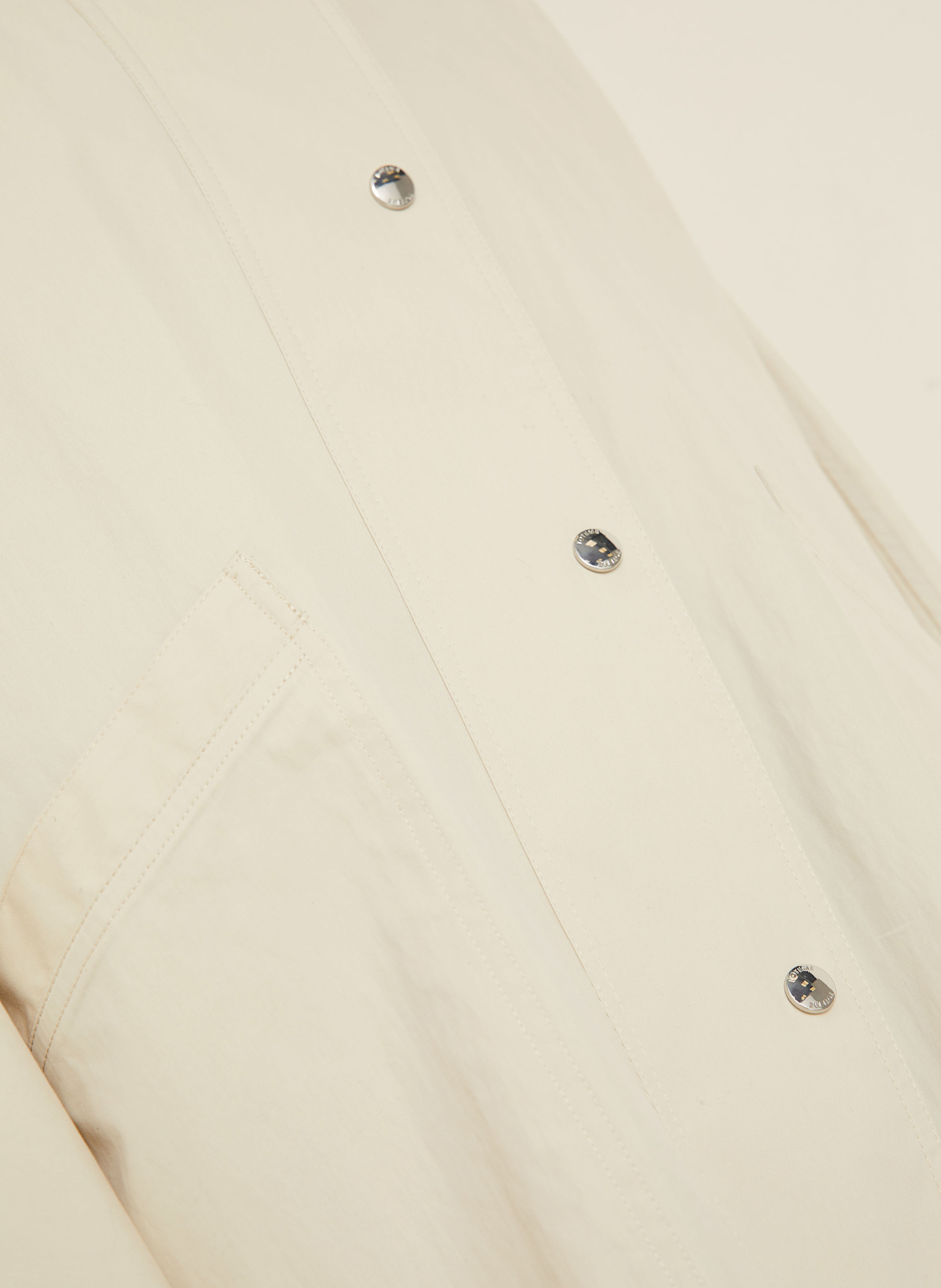 TOTEME Kurtka oversize: KREMOWY