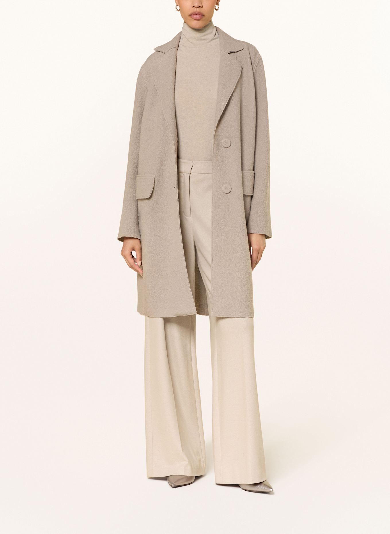 LUISA CERANO Wollmantel: GRAU