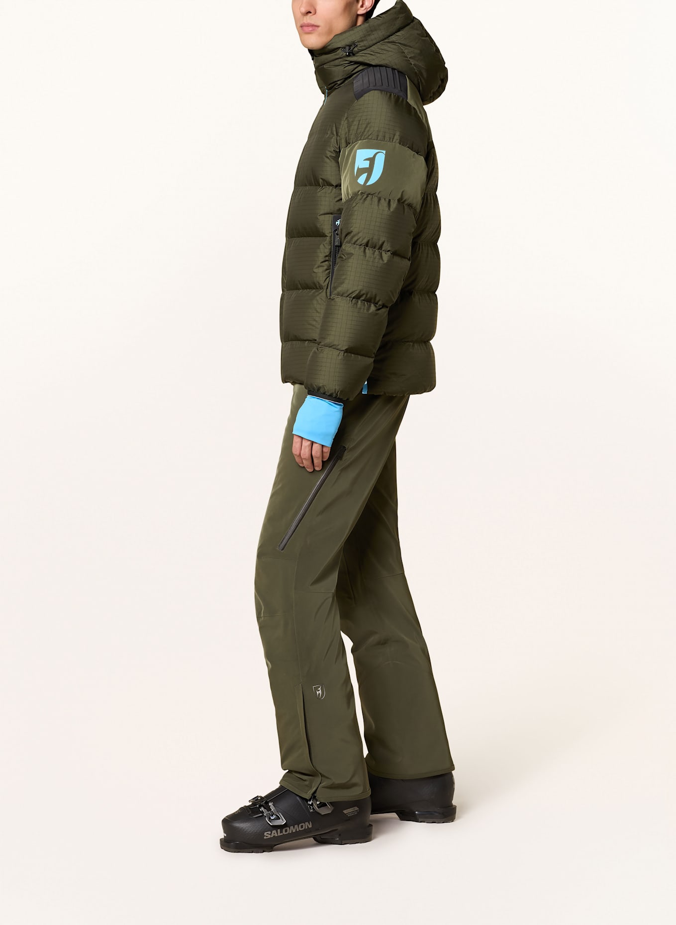 toni sailer Puchowa kurtka narciarska LENNY: CIEMNOZIELONY