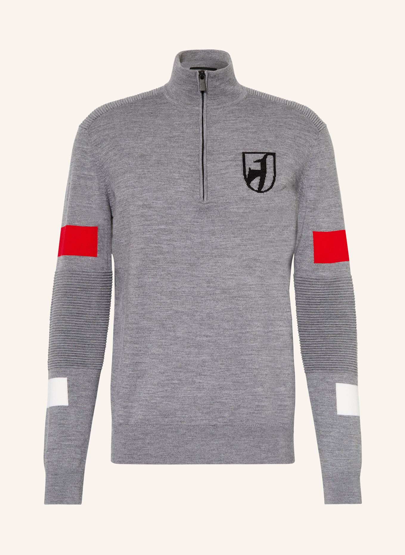 toni sailer Midlayer HUBERT: GRAU / ROT