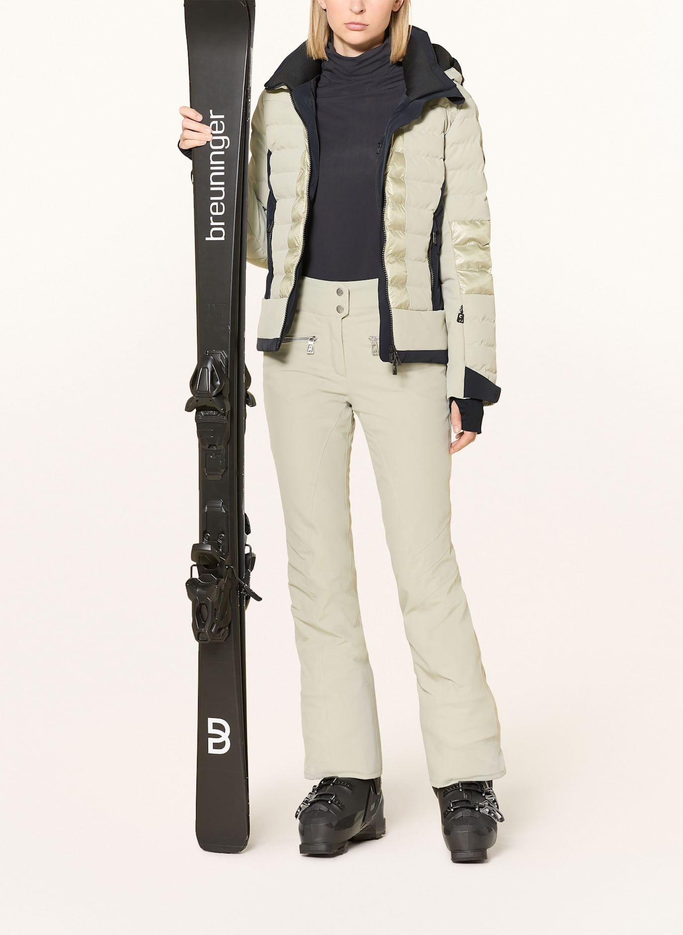 toni sailer Skijacke LISBETH: HELLGRÜN / SCHWARZ