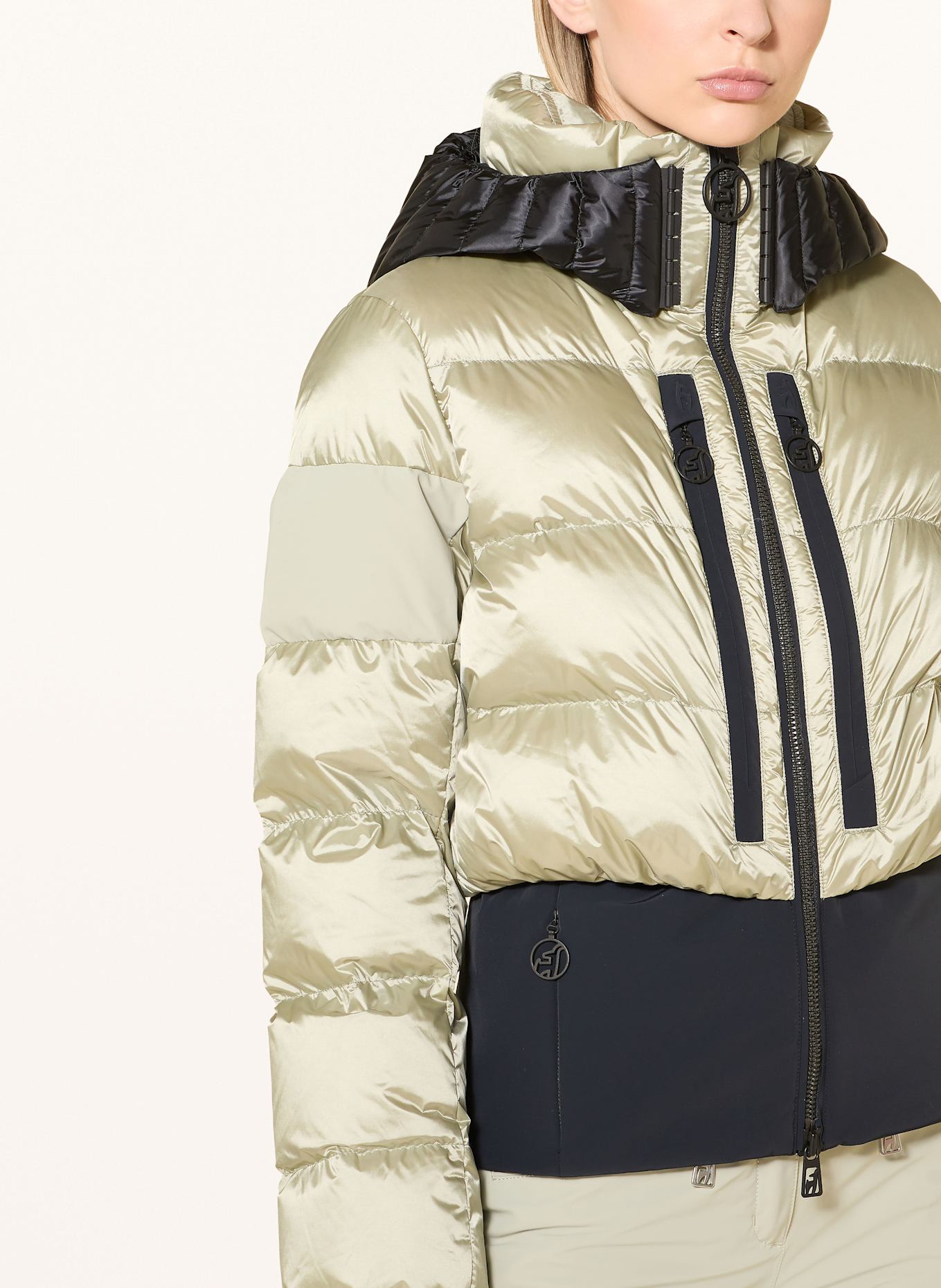 toni sailer Daunen-Skijacke BERNADETTE SPLENDID: HELLGRÜN / SCHWARZ