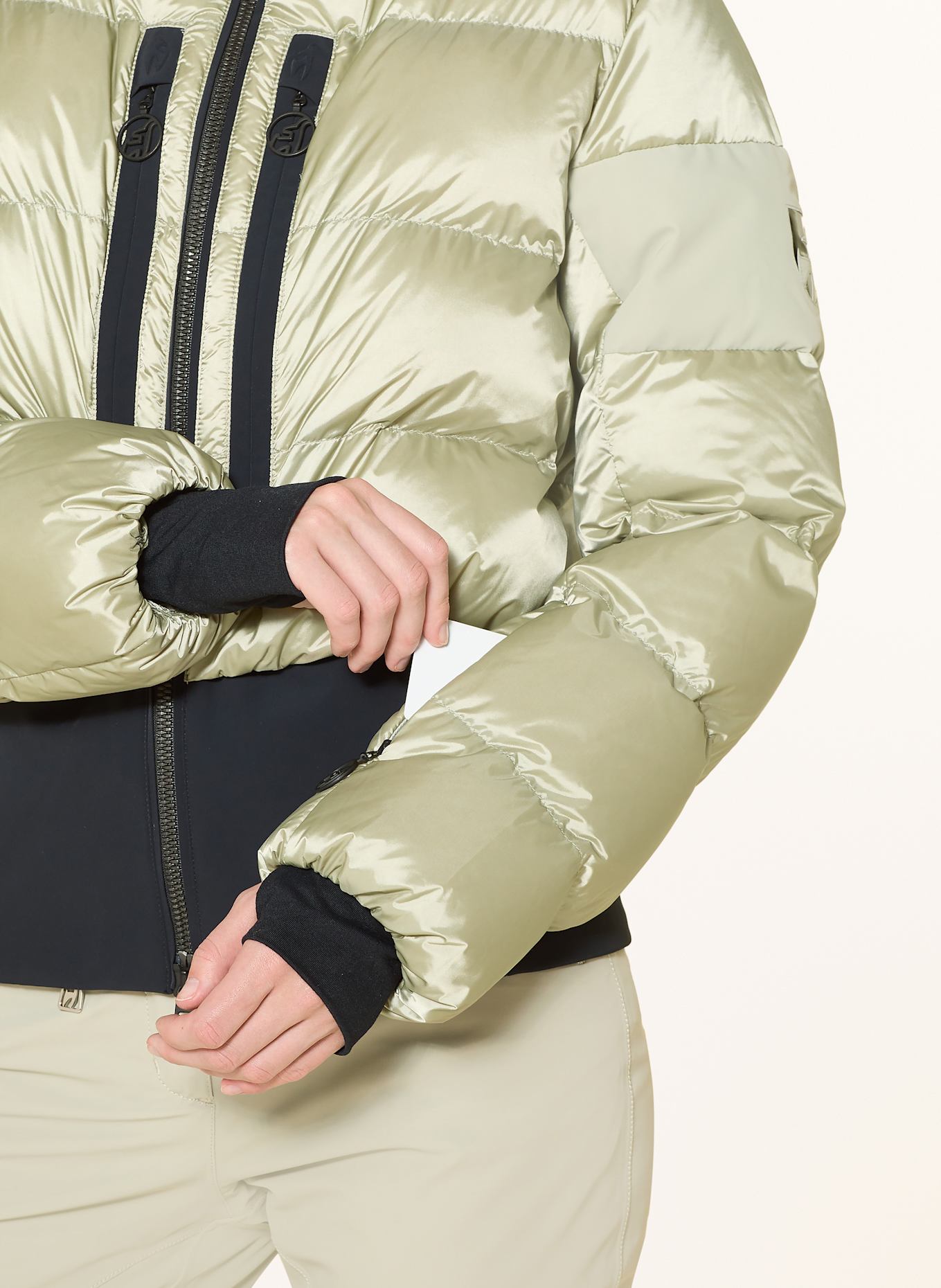 toni sailer Daunen-Skijacke BERNADETTE SPLENDID: HELLGRÜN / SCHWARZ