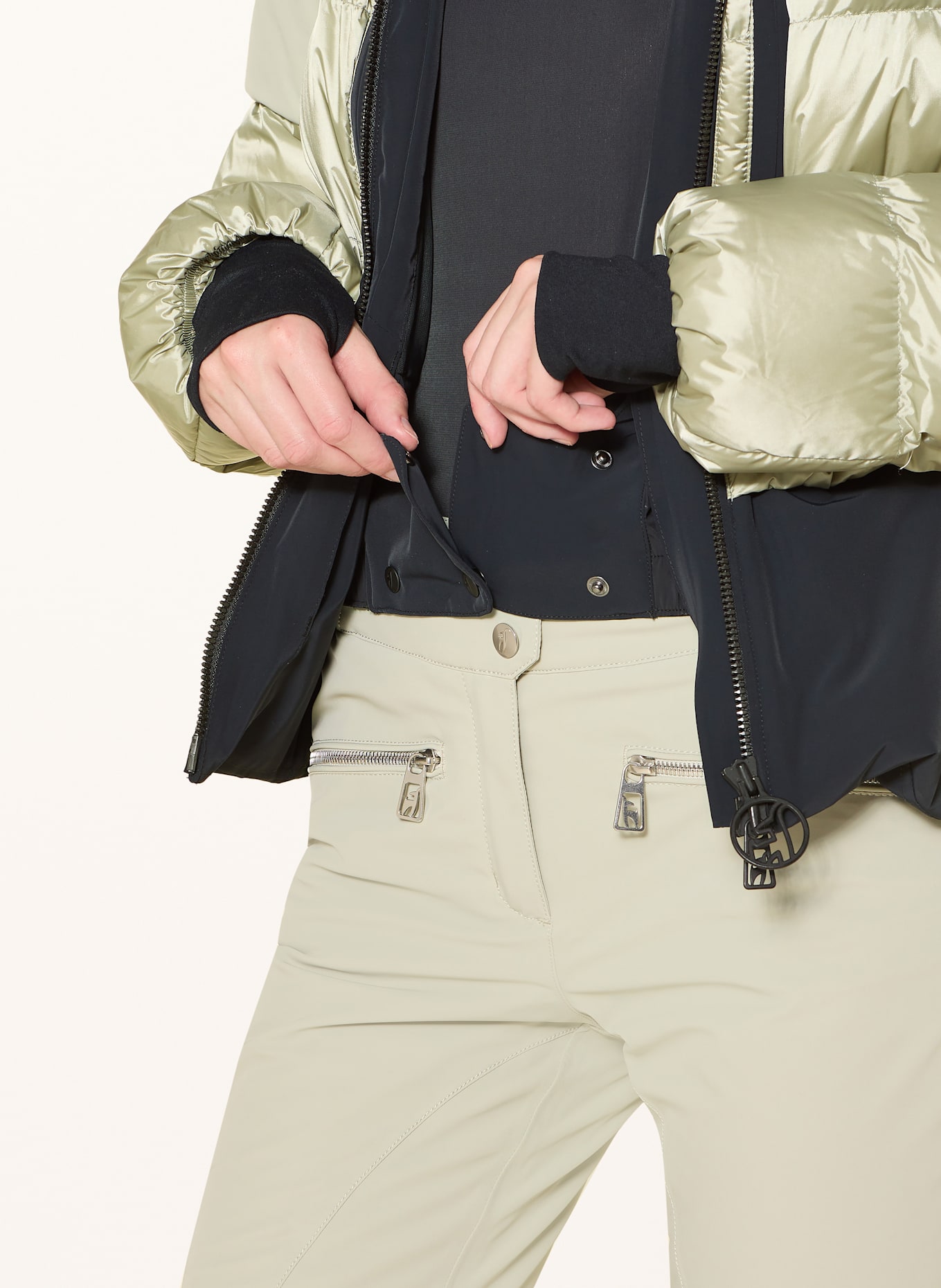 toni sailer Daunen-Skijacke BERNADETTE SPLENDID: HELLGRÜN / SCHWARZ