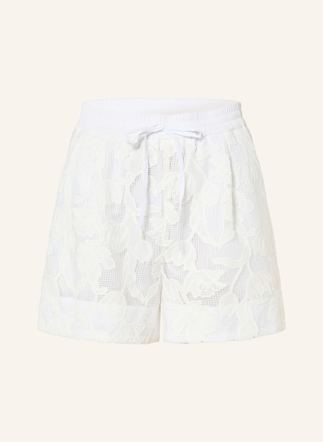 ESSENTIEL ANTWERP Spitzenshorts HAZER: WEISS