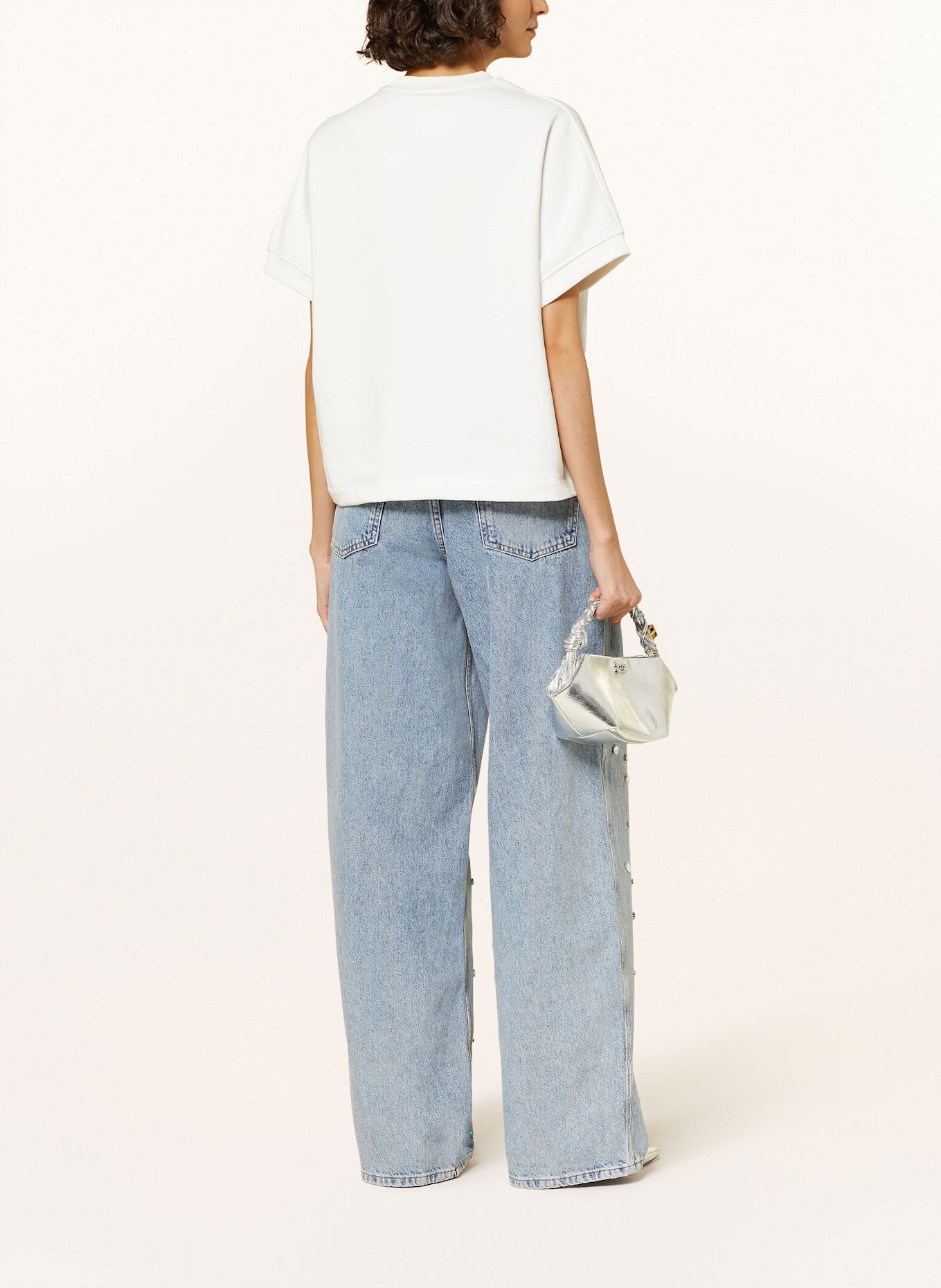 ESSENTIEL ANTWERP Wide Leg Jeans HIGG mit Schmucksteinen: LB09 Lake Blue