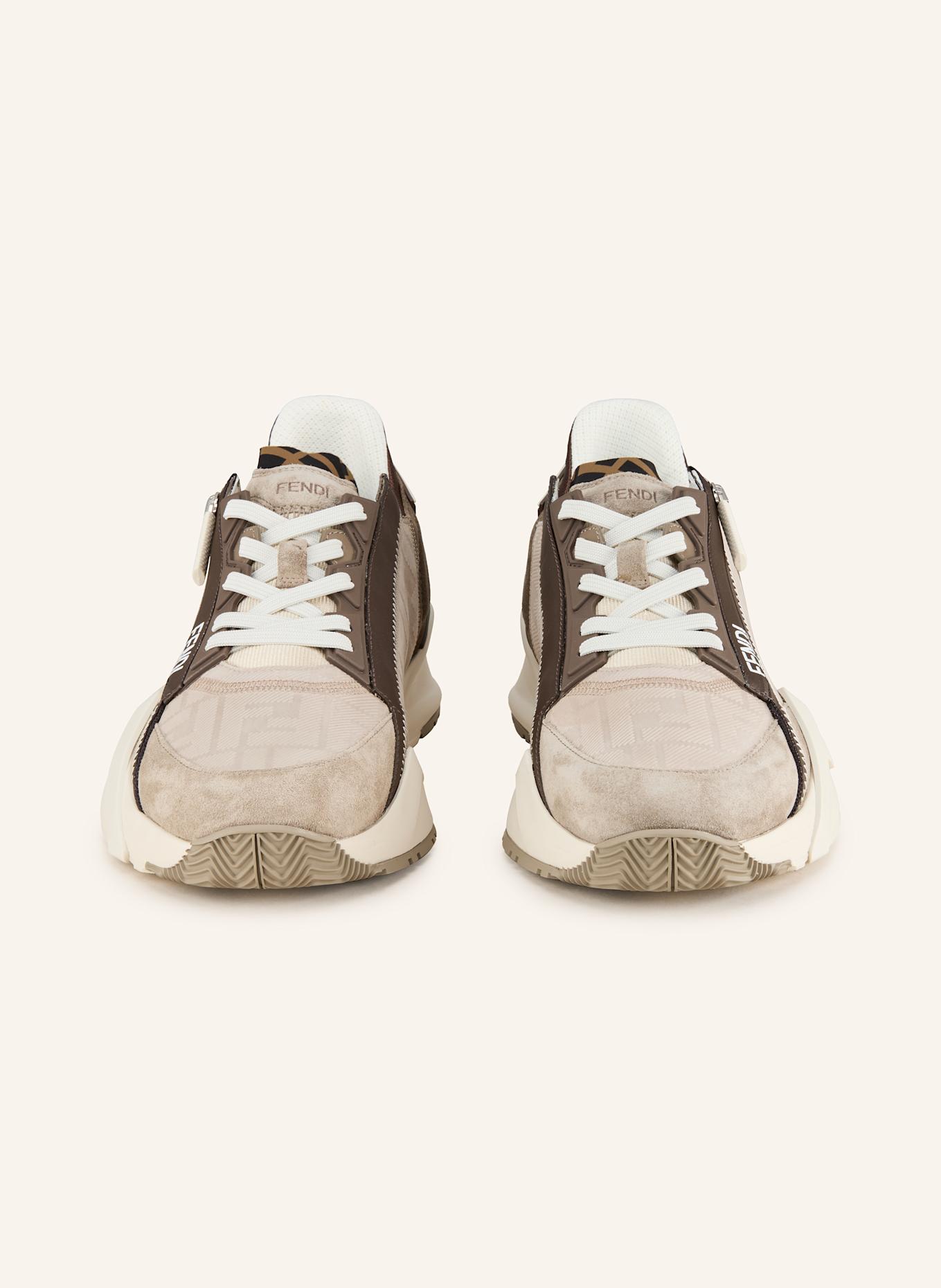 FENDI Sneaker FLOW: DUNKELBRAUN / HELLBRAUN