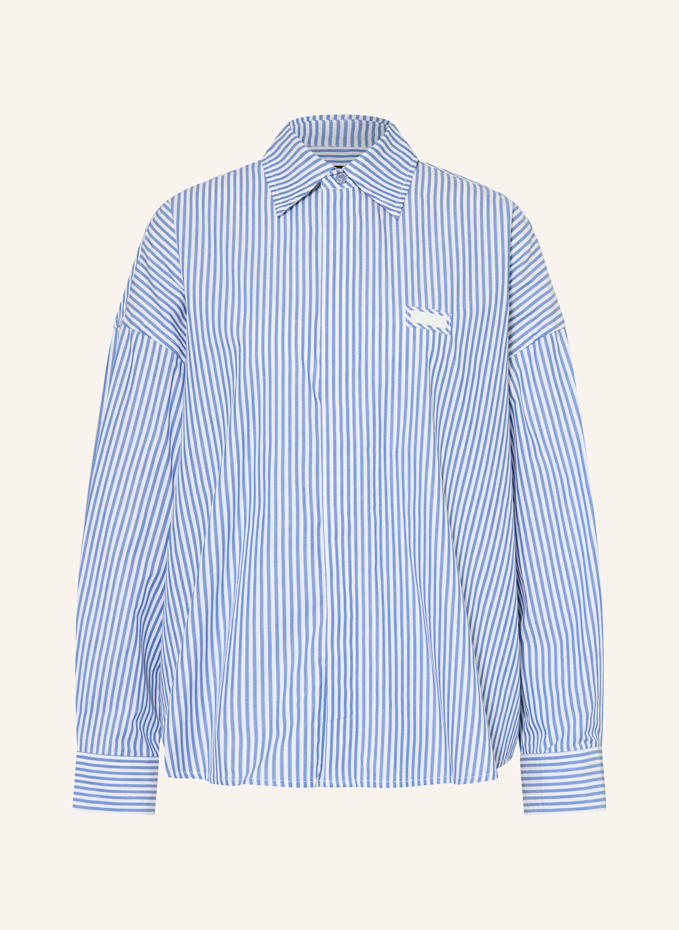 WRSTBHVR Hemd PRUE: BLAU / WEISS