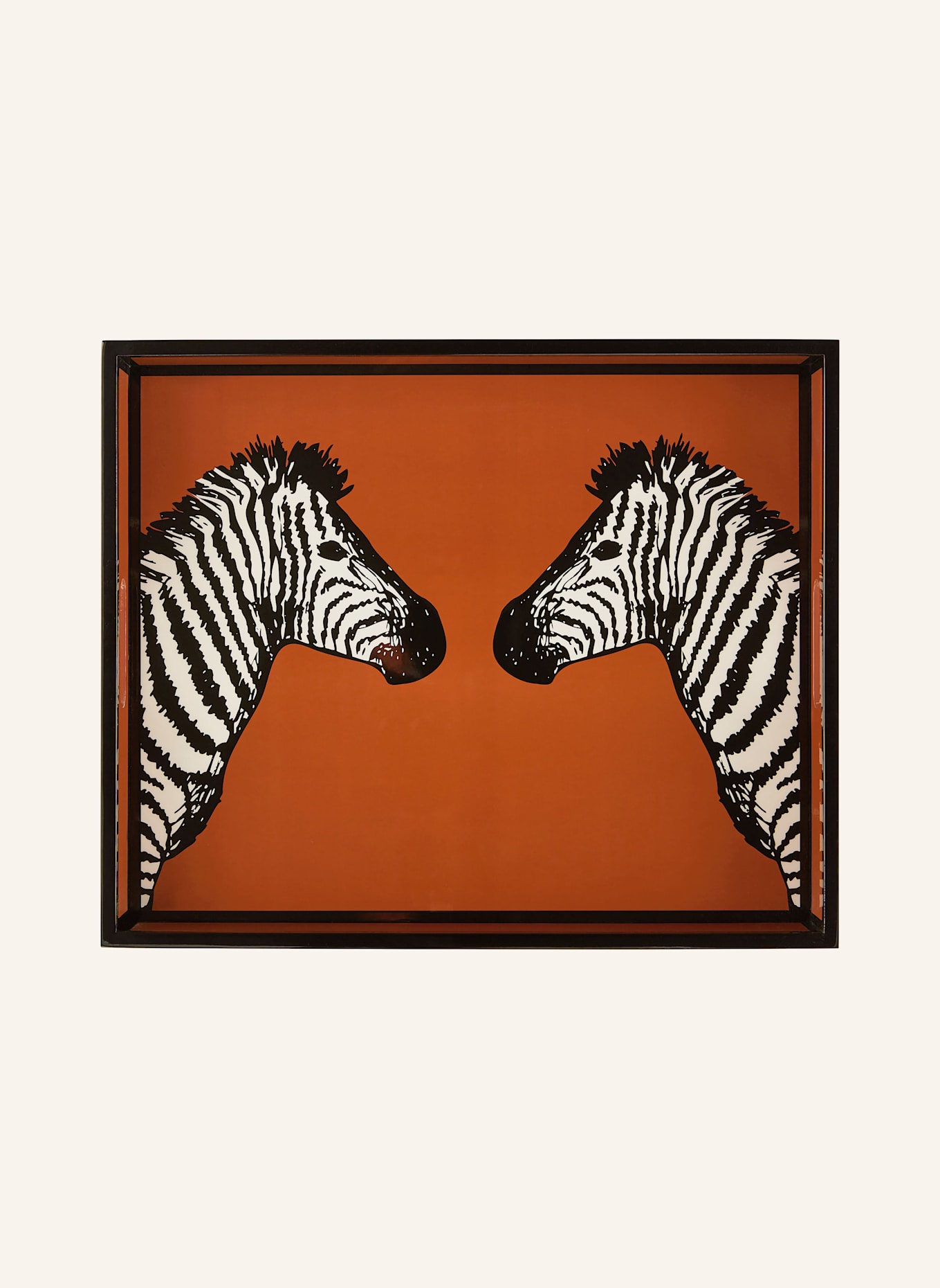 JONATHAN ADLER Tablett ZEBRA: ORANGE