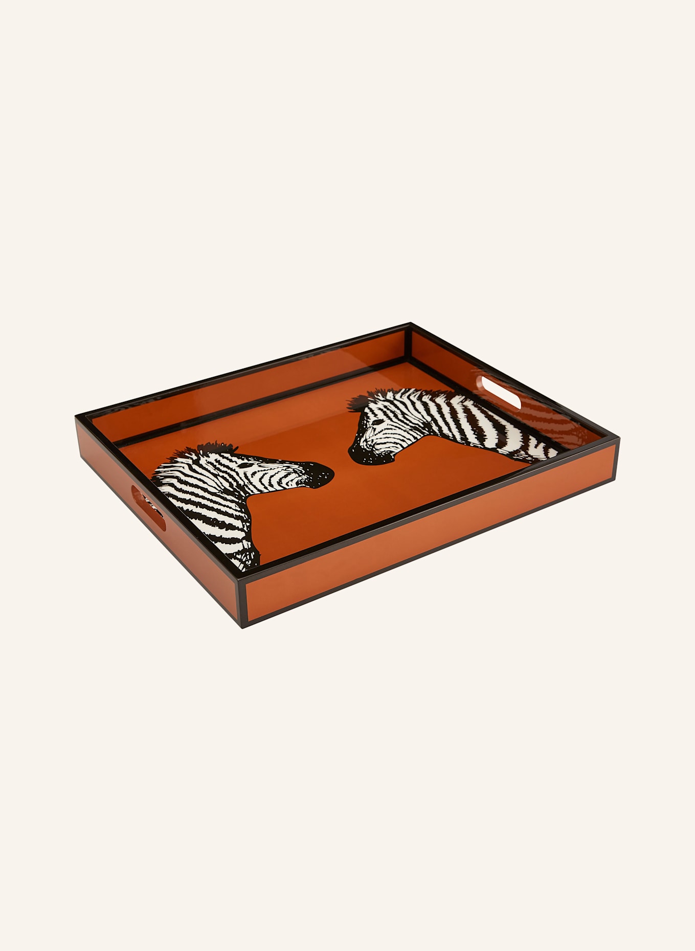 JONATHAN ADLER Tablett ZEBRA: ORANGE