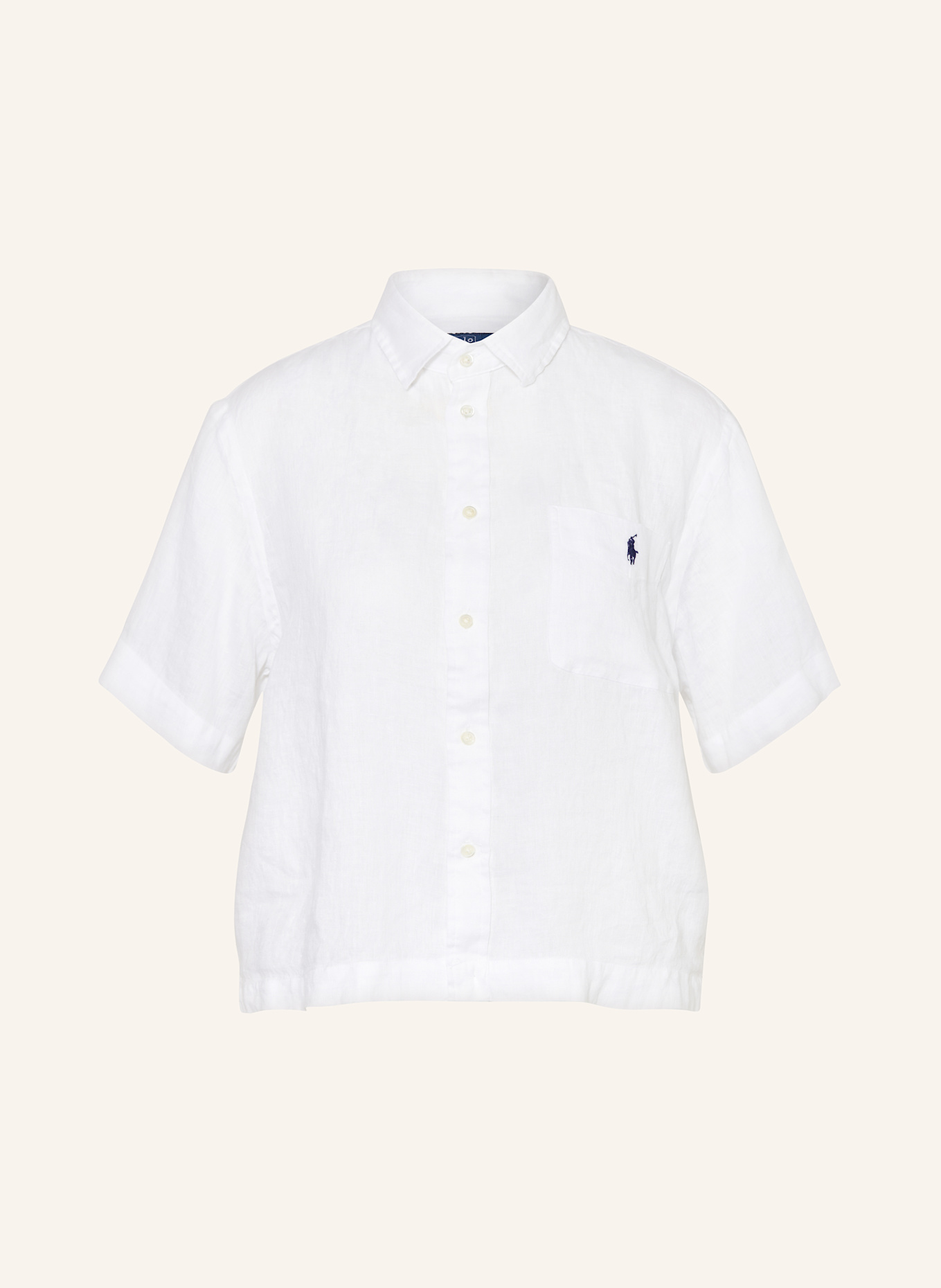 POLO RALPH LAUREN Leinenbluse: WEISS