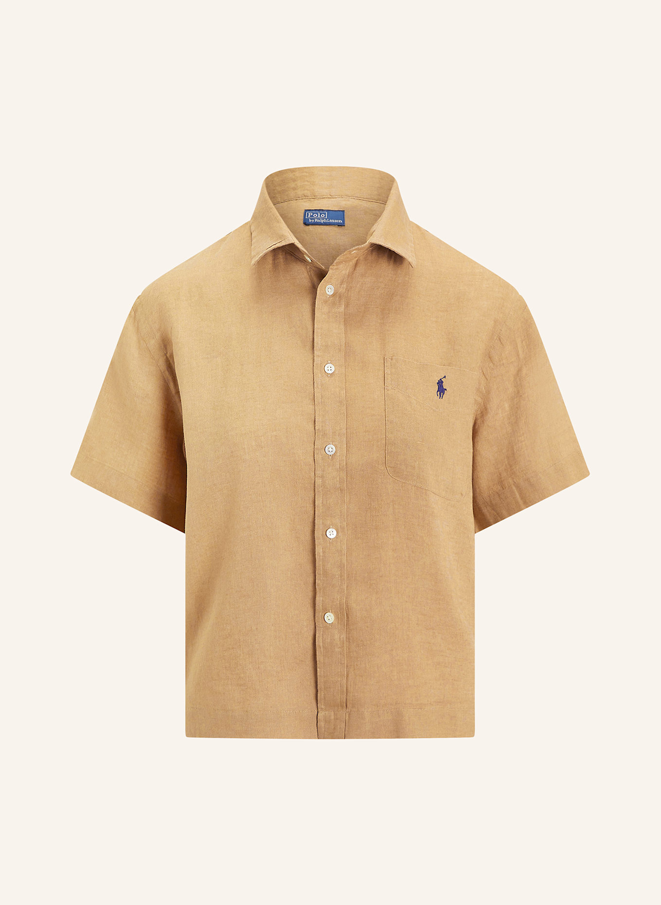 POLO RALPH LAUREN Leinenbluse: CAMEL
