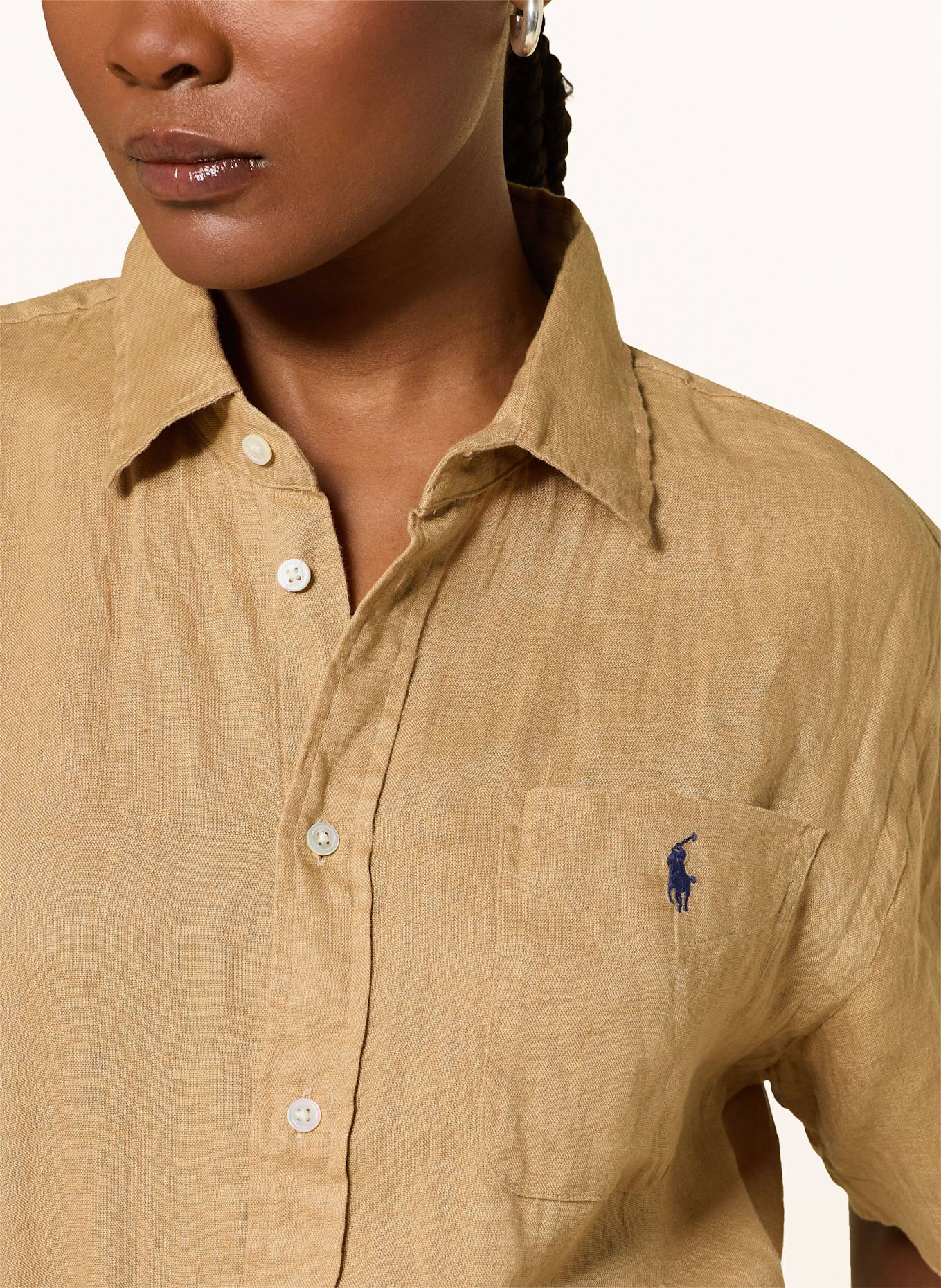 POLO RALPH LAUREN Leinenbluse: CAMEL