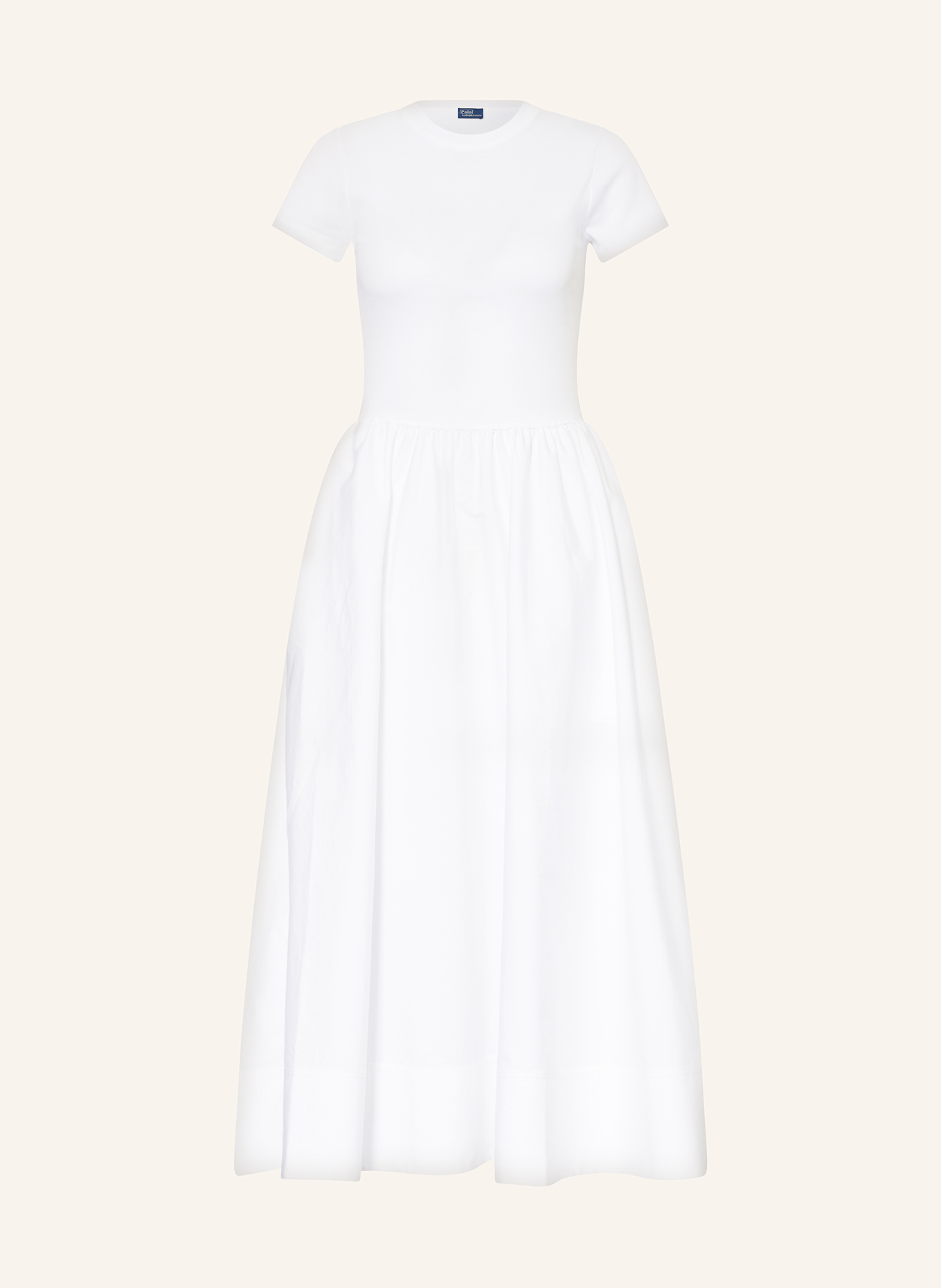 POLO RALPH LAUREN Kleid im Materialmix: WEISS