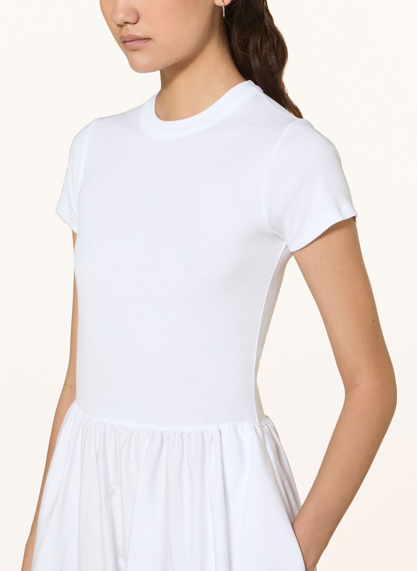 POLO RALPH LAUREN Kleid im Materialmix: WEISS