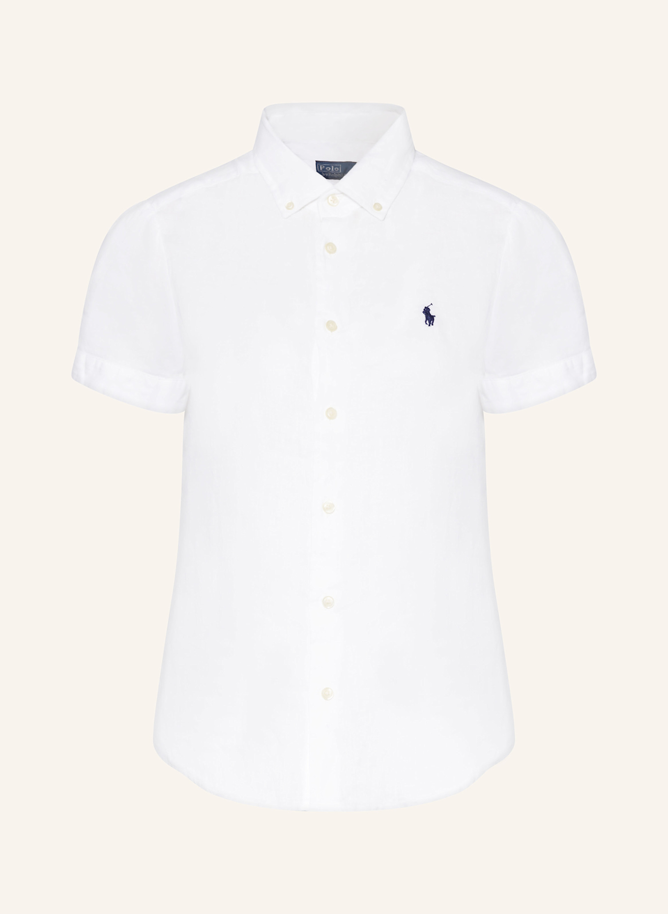 POLO RALPH LAUREN Leinenbluse: WEISS