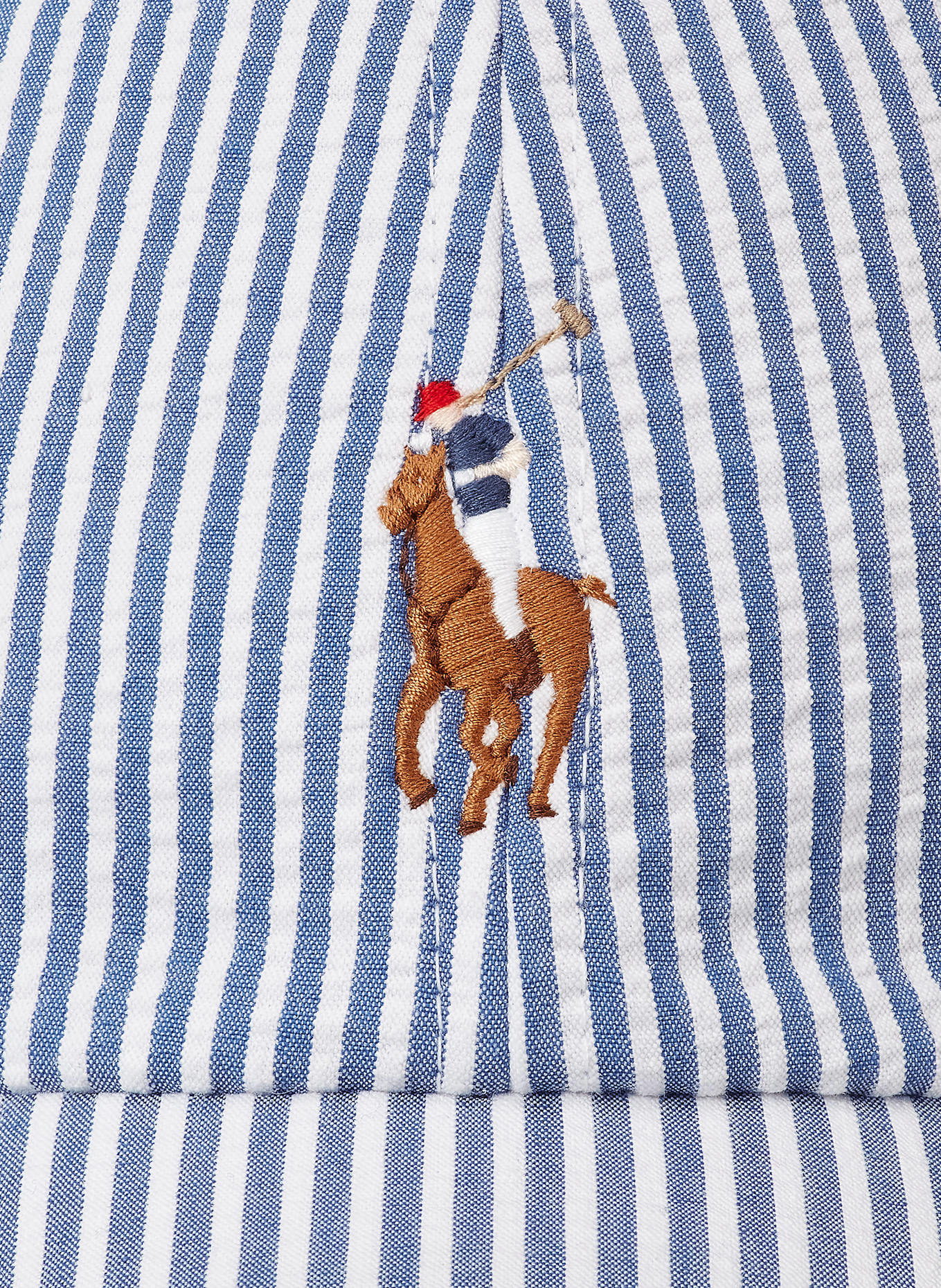 POLO RALPH LAUREN Cap: BLAU/ WEISS