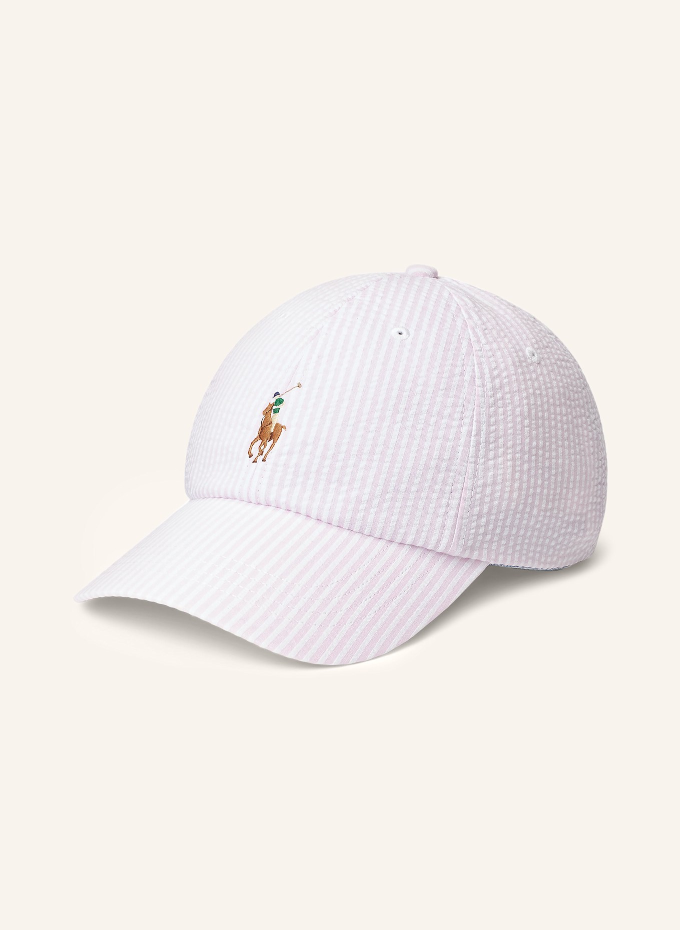 POLO RALPH LAUREN Cap: ROSA/ WEISS