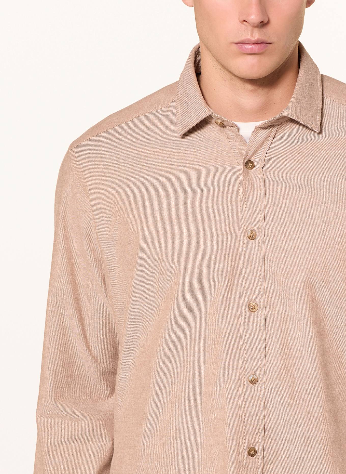 STROKESMAN'S Shirt regular fit: BEIGE