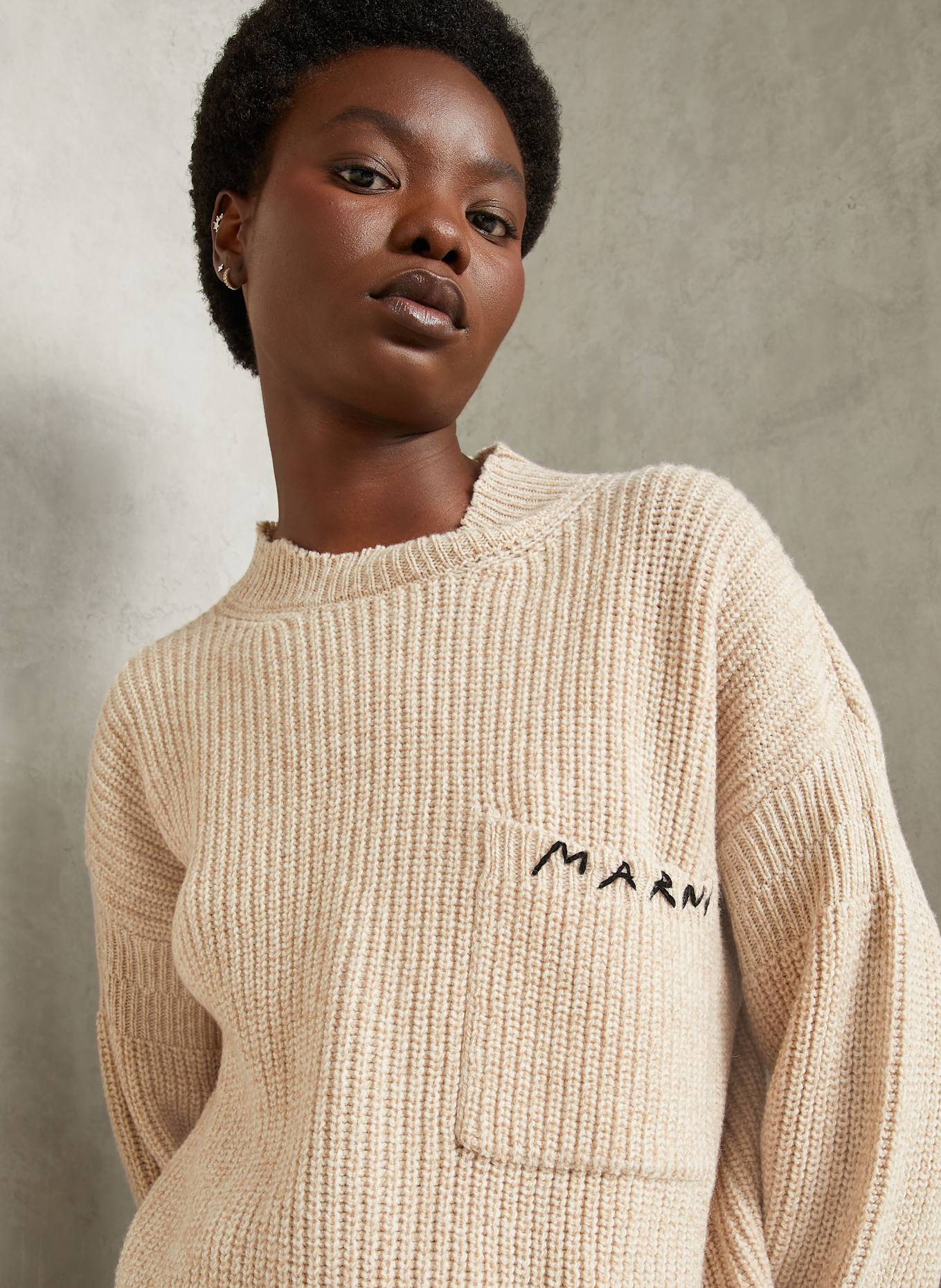 MARNI Sweter: JASNOBRĄZOWY