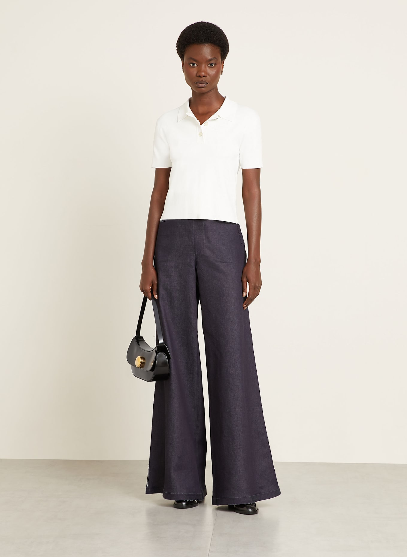 MARNI Koszulka polo z dzianiny: BIAŁY