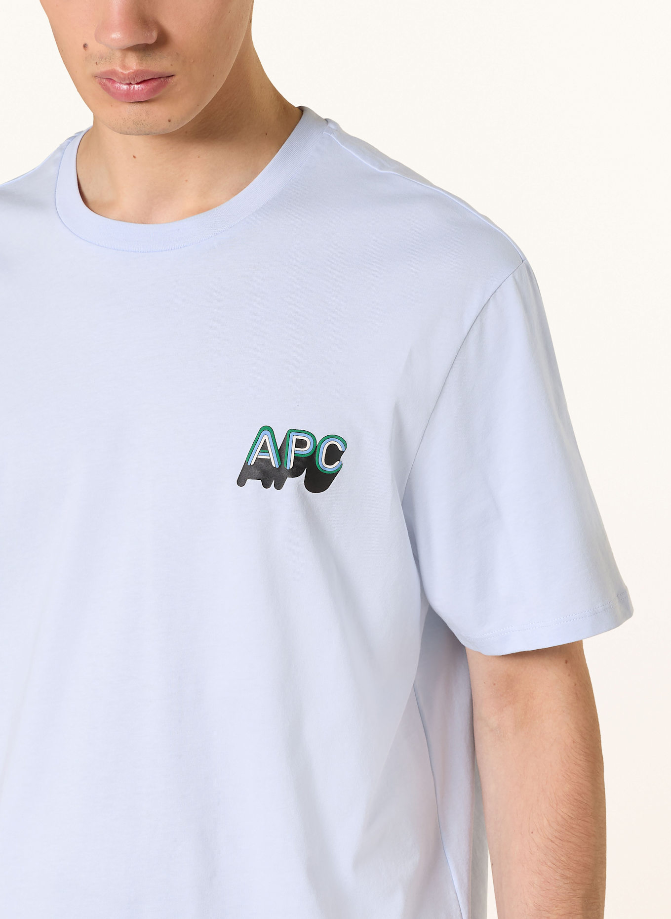 A.P.C. T-shirt: JASNONIEBIESKI
