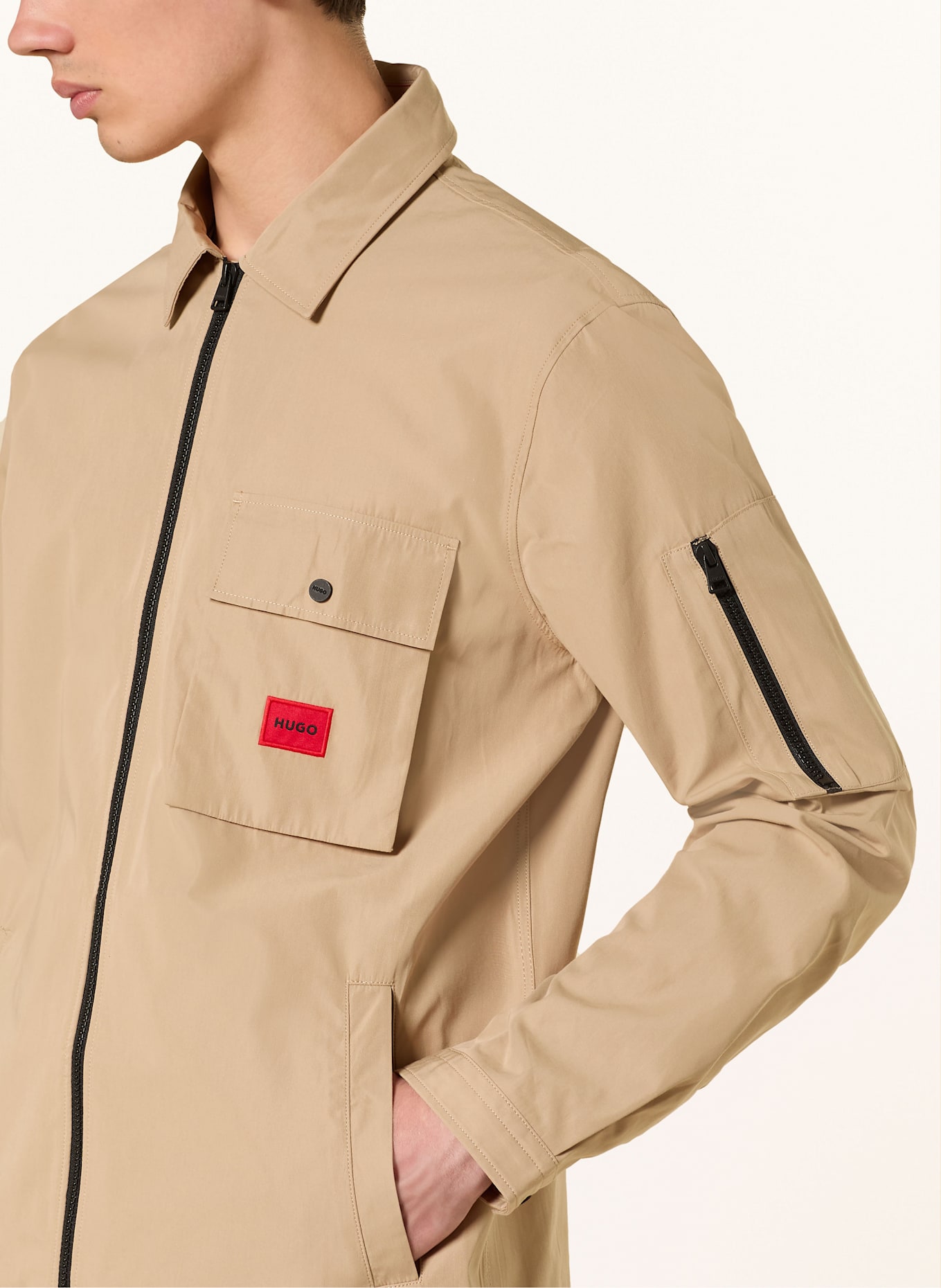 HUGO Overjacket EMMOND: HELLBRAUN