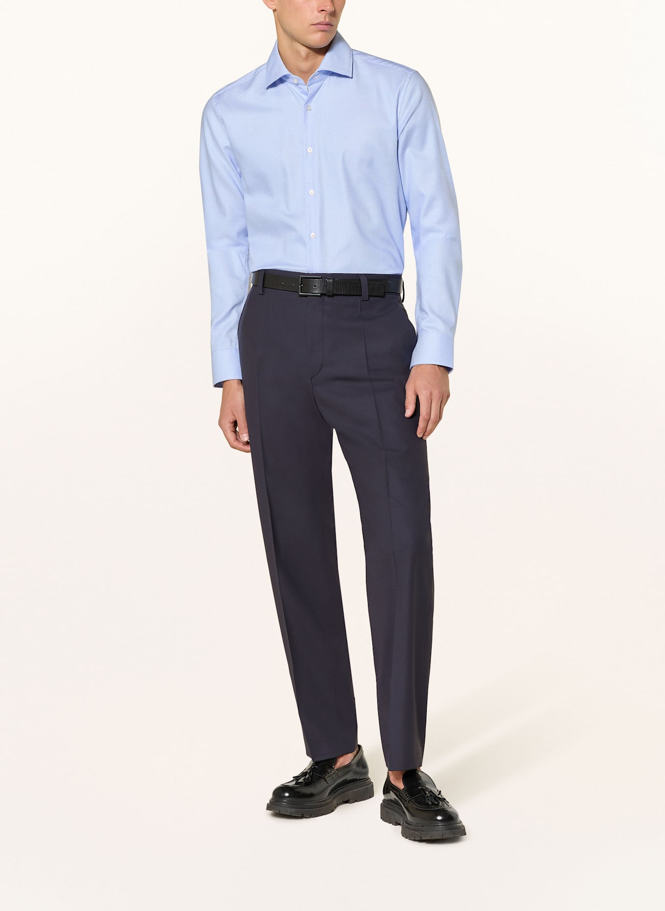 PAUL Hemd Shaped Fit: HELLBLAU