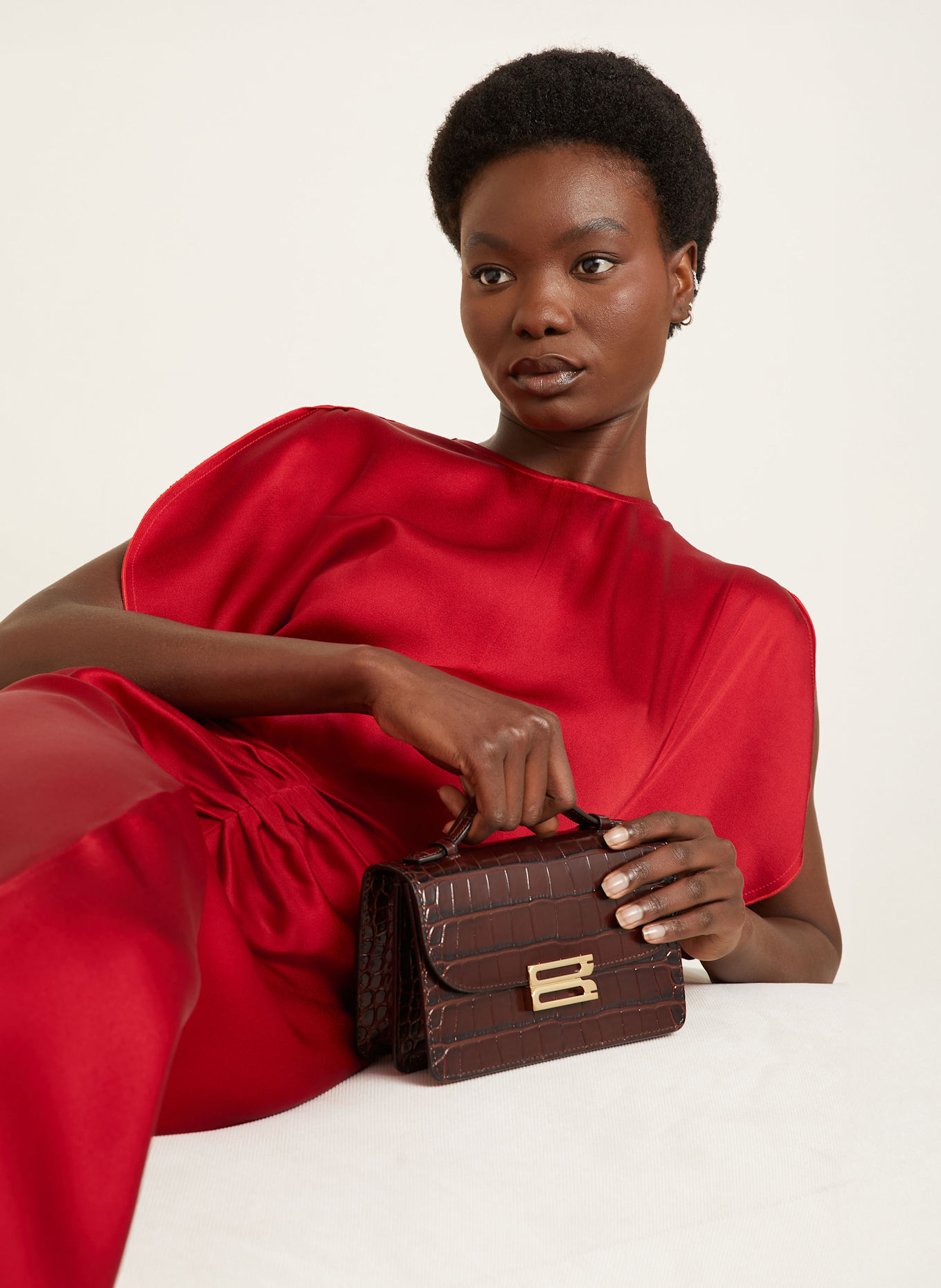 VICTORIA BECKHAM Cocktailkleid: DUNKELROT