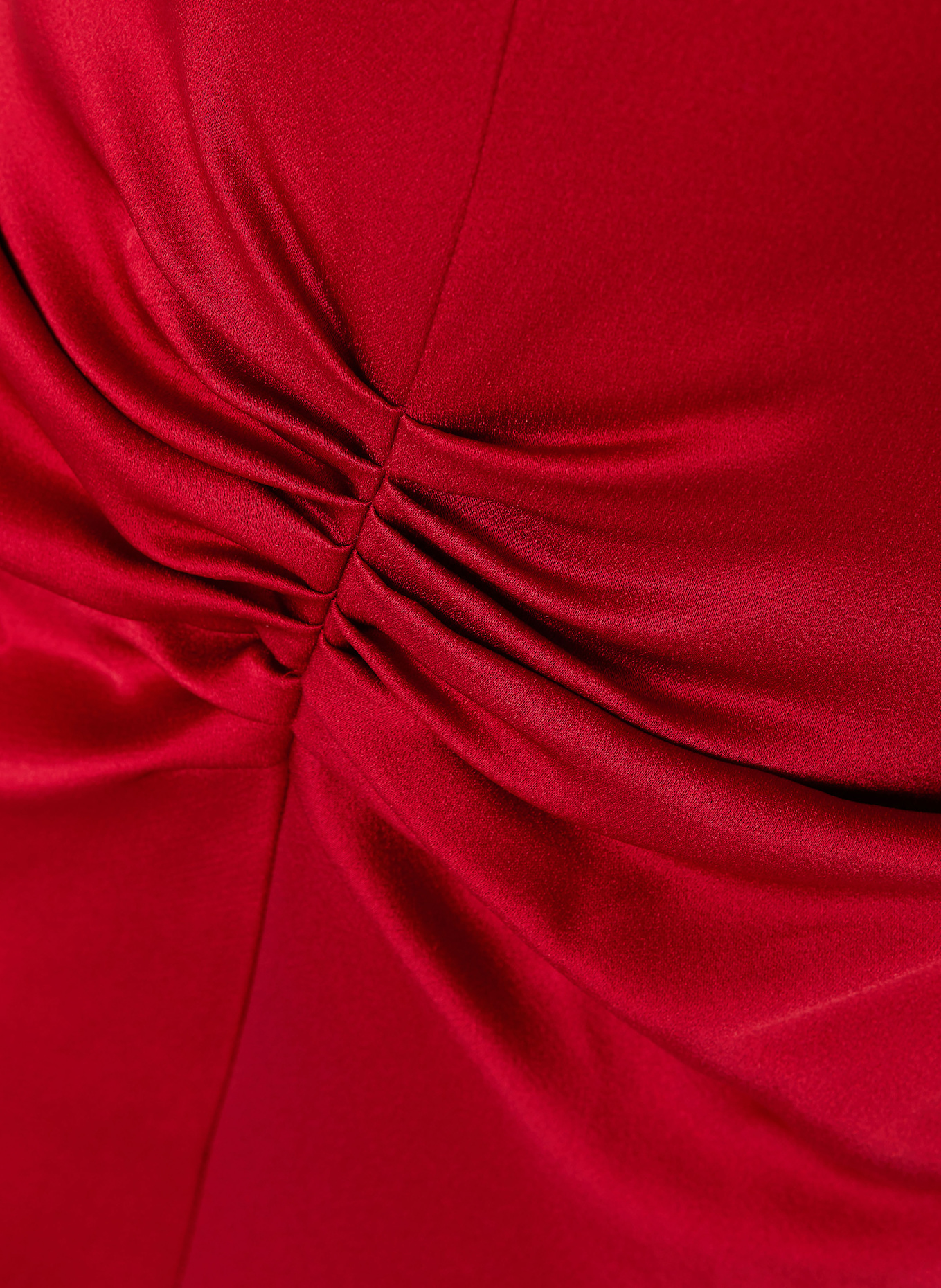 VICTORIA BECKHAM Abendkleid aus Satin: ROT