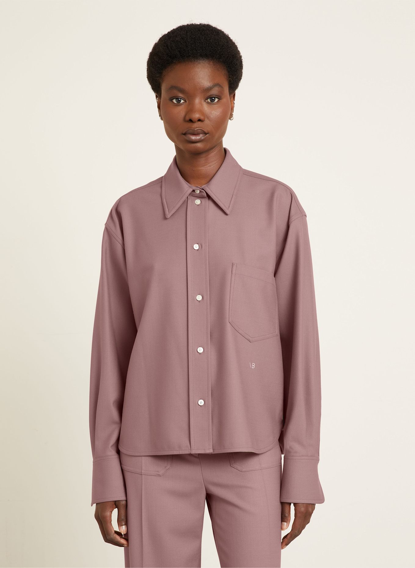 VICTORIA BECKHAM Shirt blouse: DUSKY PINK