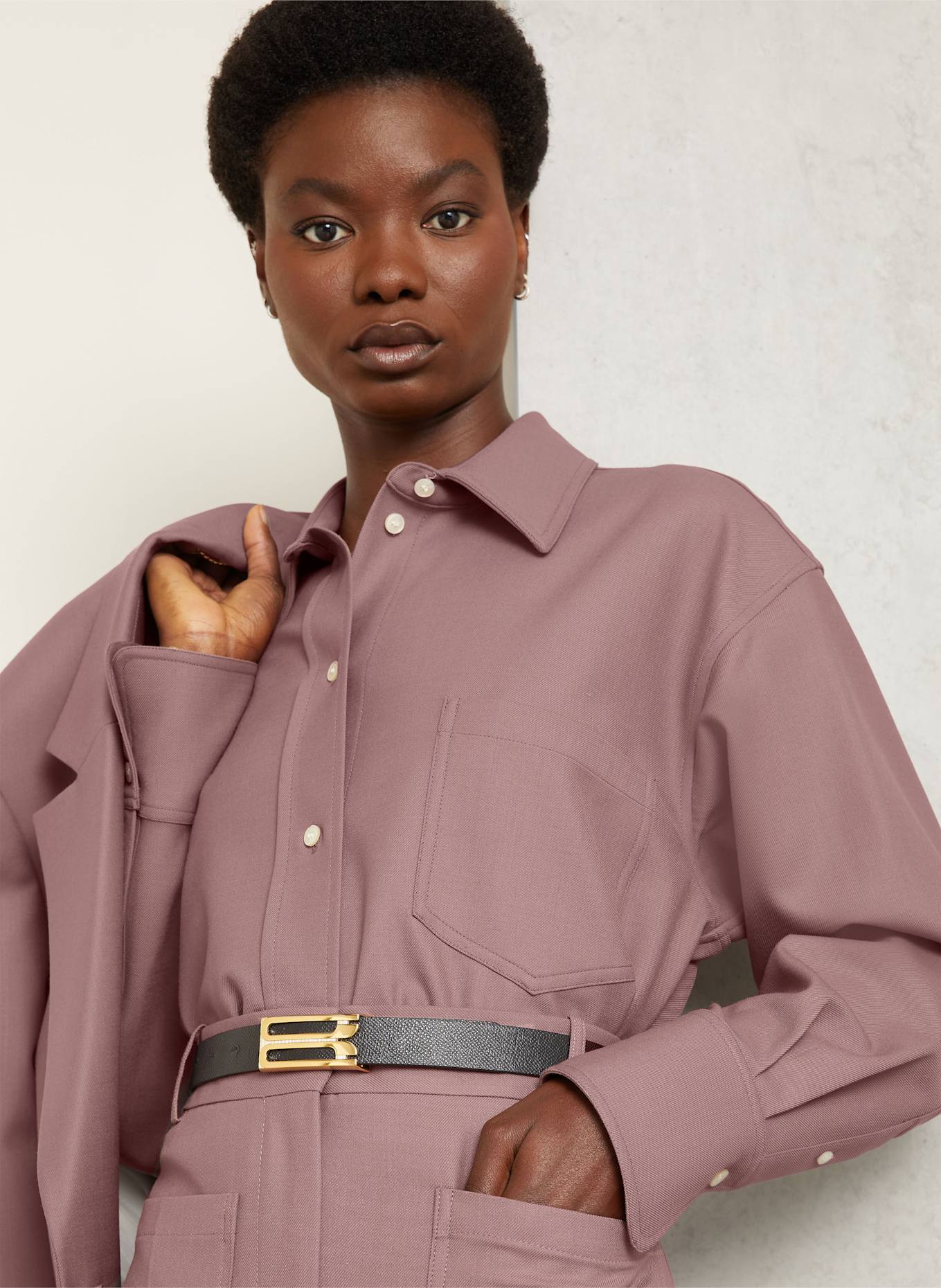 VICTORIA BECKHAM Shirt blouse: DUSKY PINK